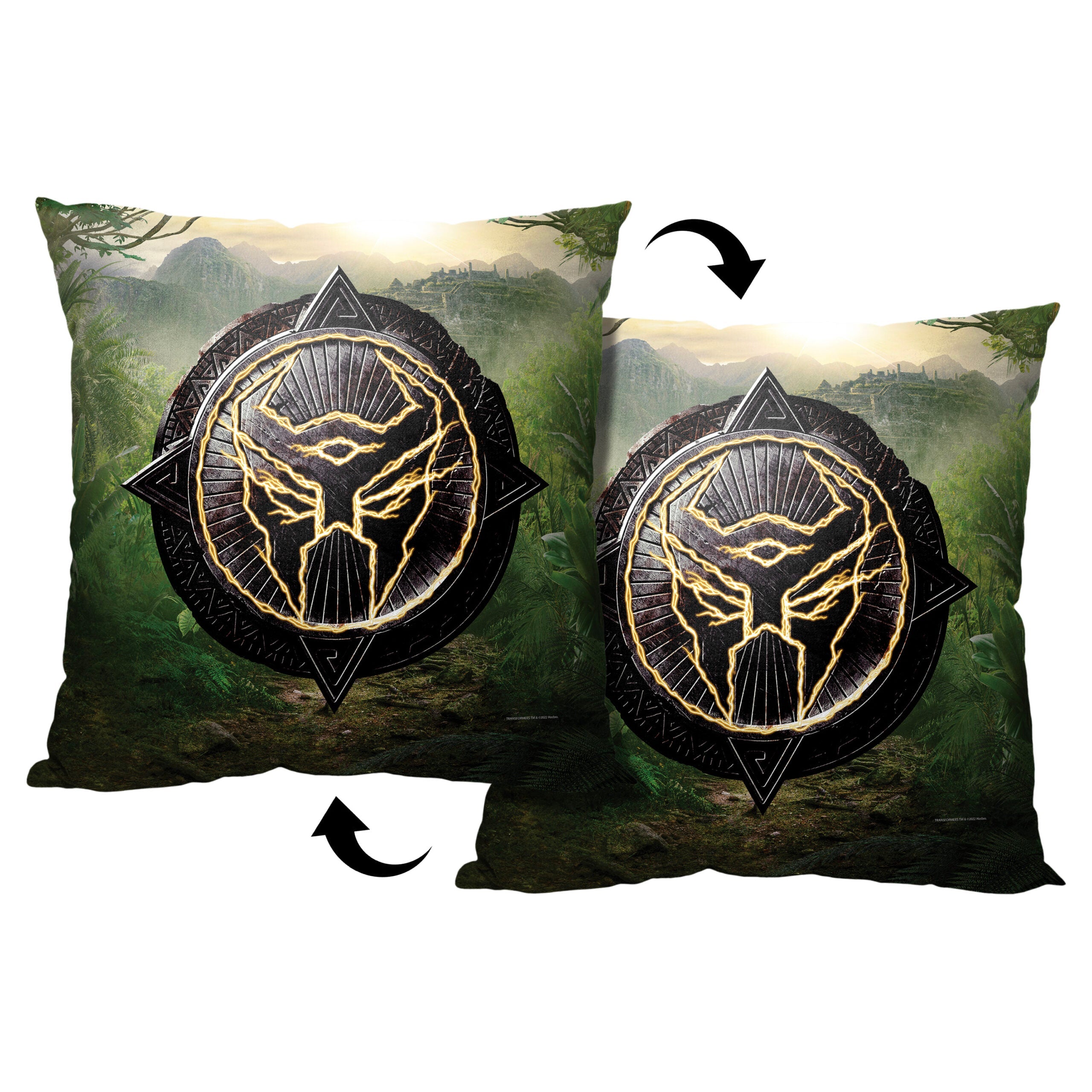 Hasbro Transformers: Rise Of The Beasts Terrorcon Shield Throw Pillow 18x18 Inches