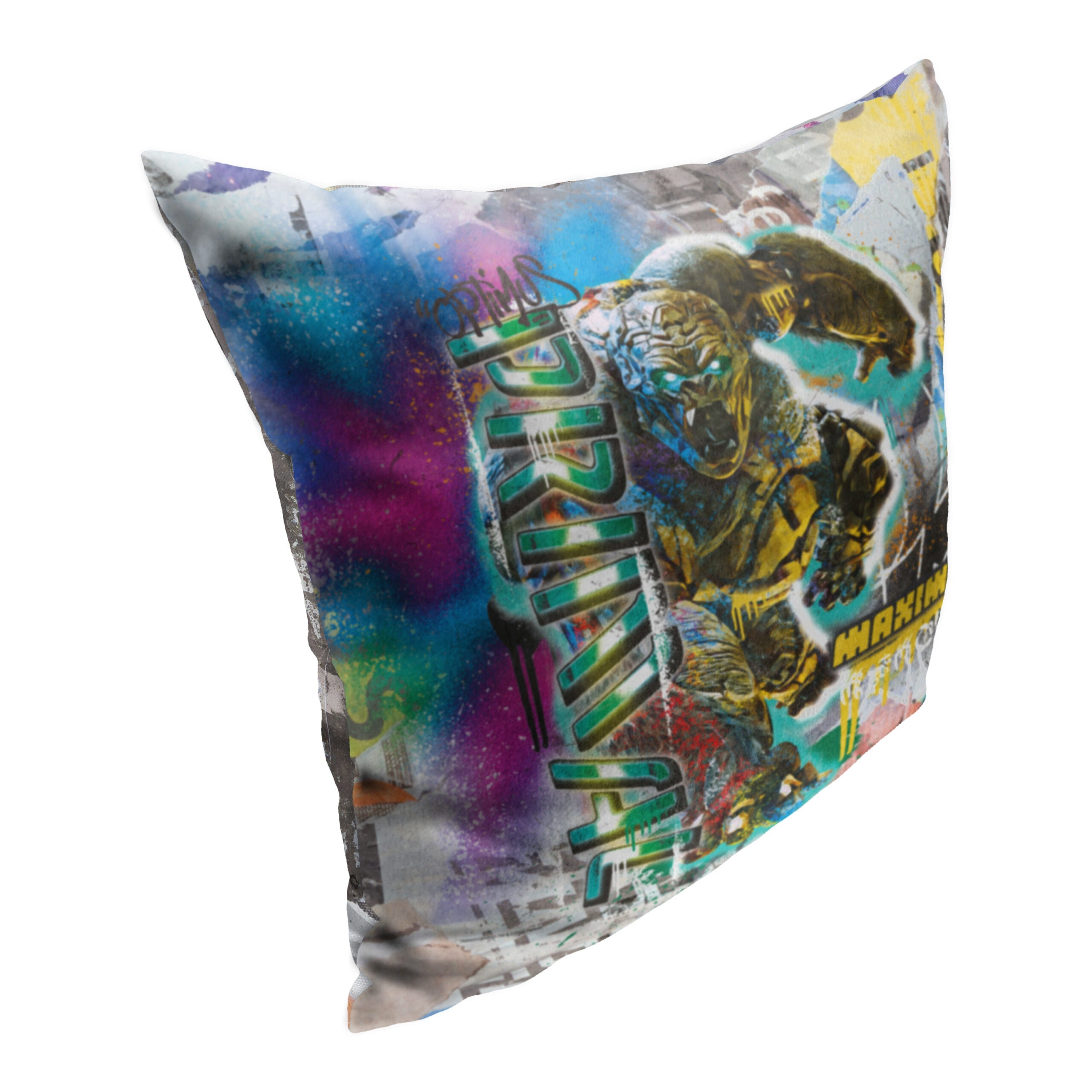 Hasbro Transformers: Rise Of The Beasts Brooklyn Maximal Throw Pillow 18x18 Inches