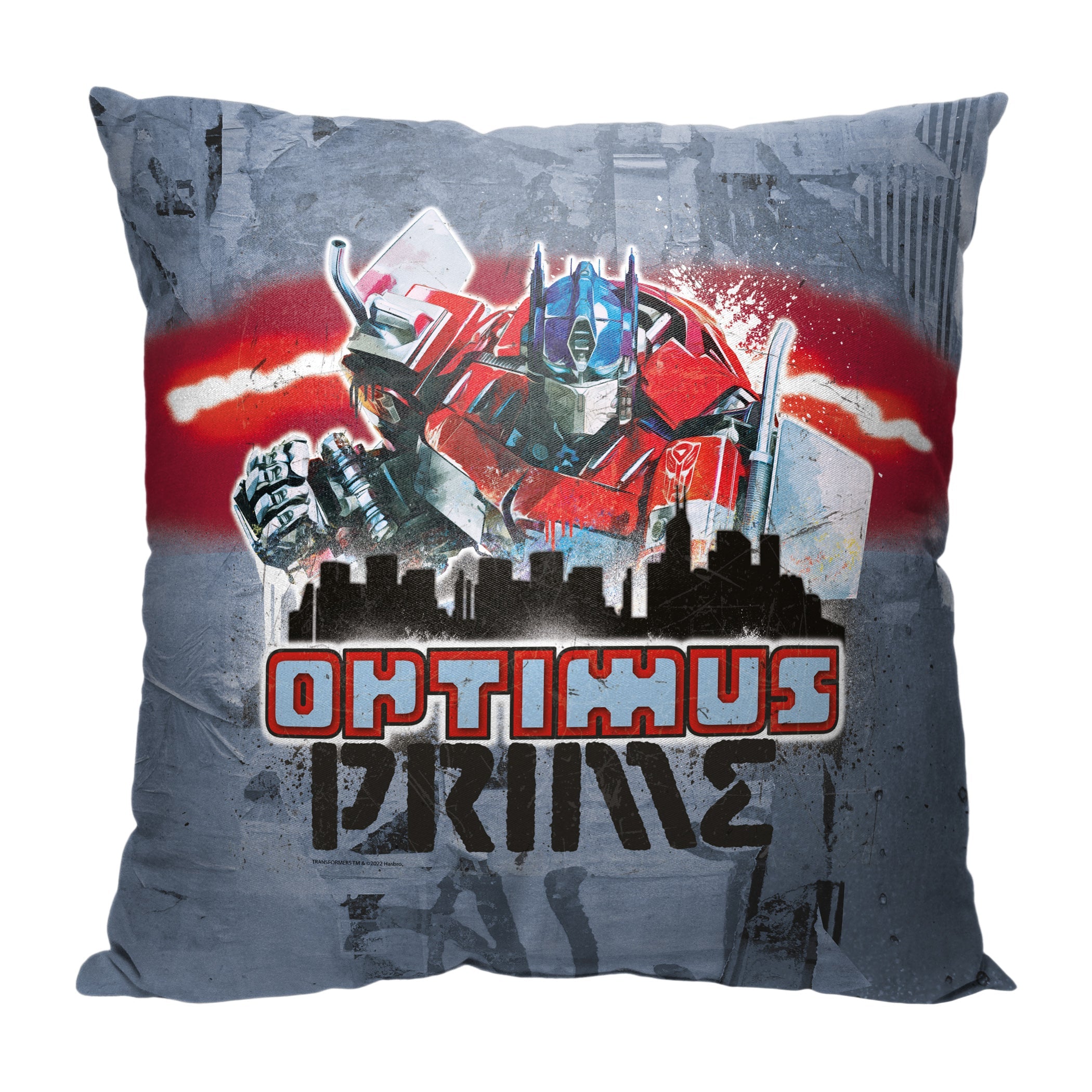 Hasbro Transformers: Rise Of The Beasts Brooklyn Optimus Throw Pillow 18x18 Inches
