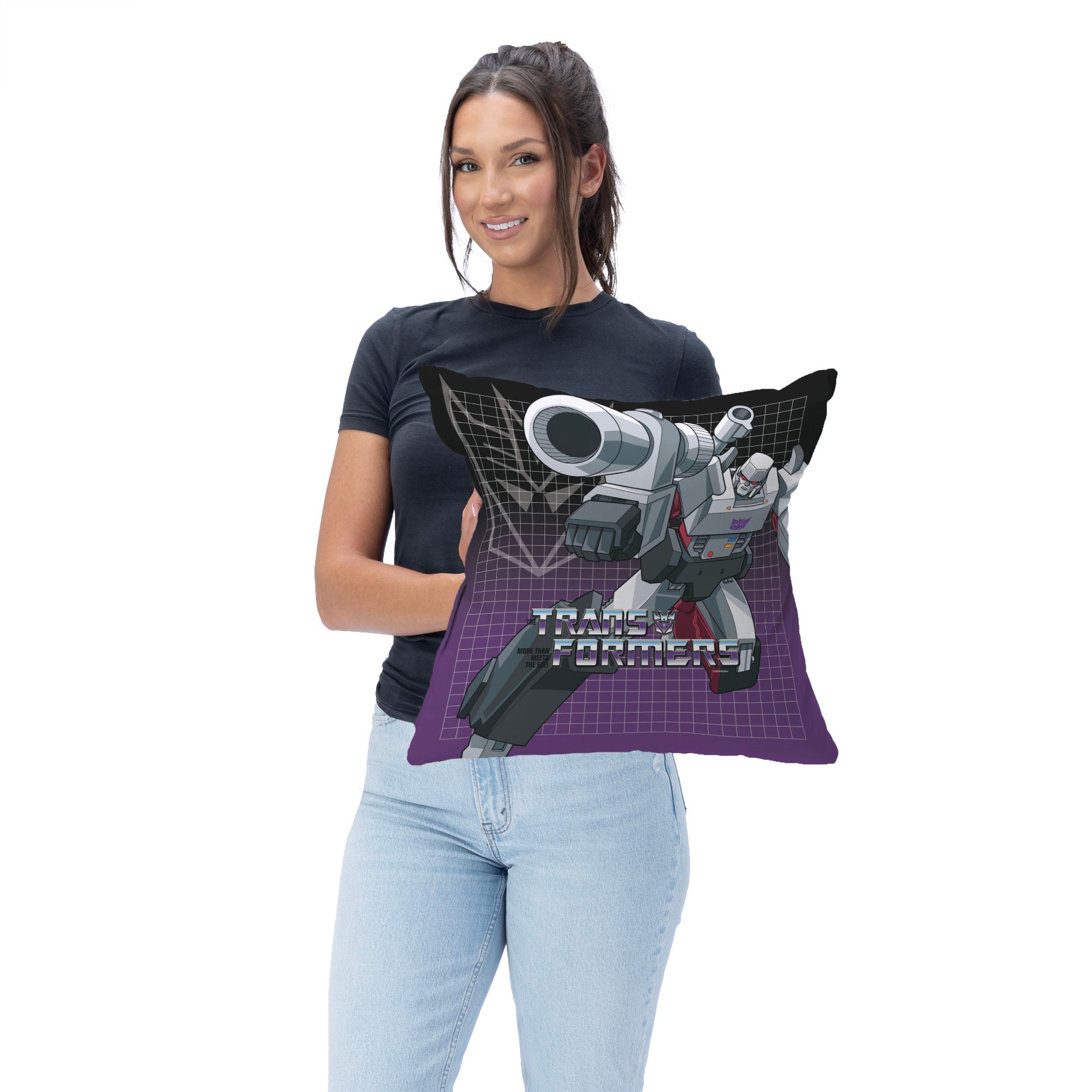 Hasbro Transformers G1 Grid Megatron Throw Pillow 18X18 Inches