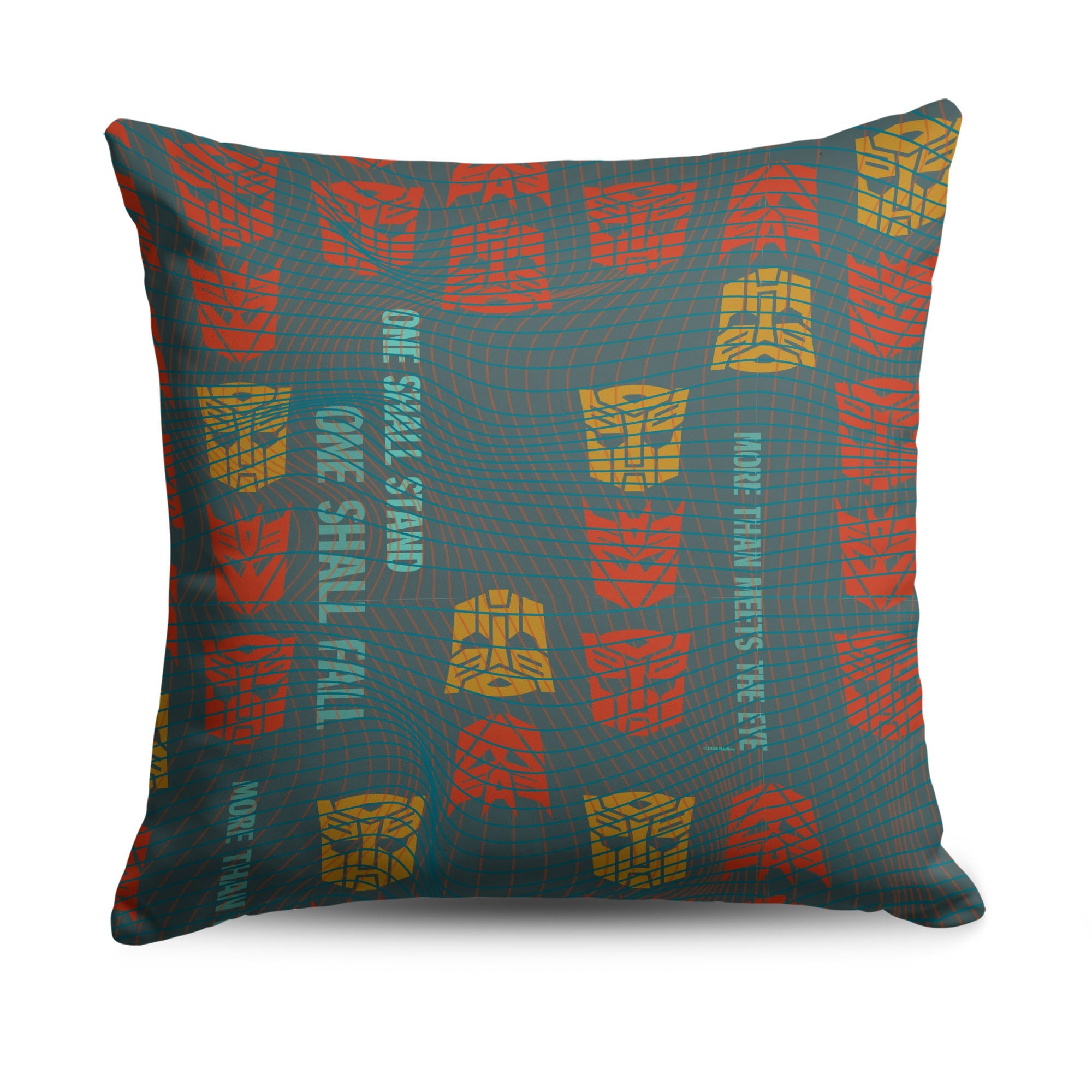 Hasbro Transformers One Shall Stand, One Shall Fall Throw Pillow 18X18 Inches