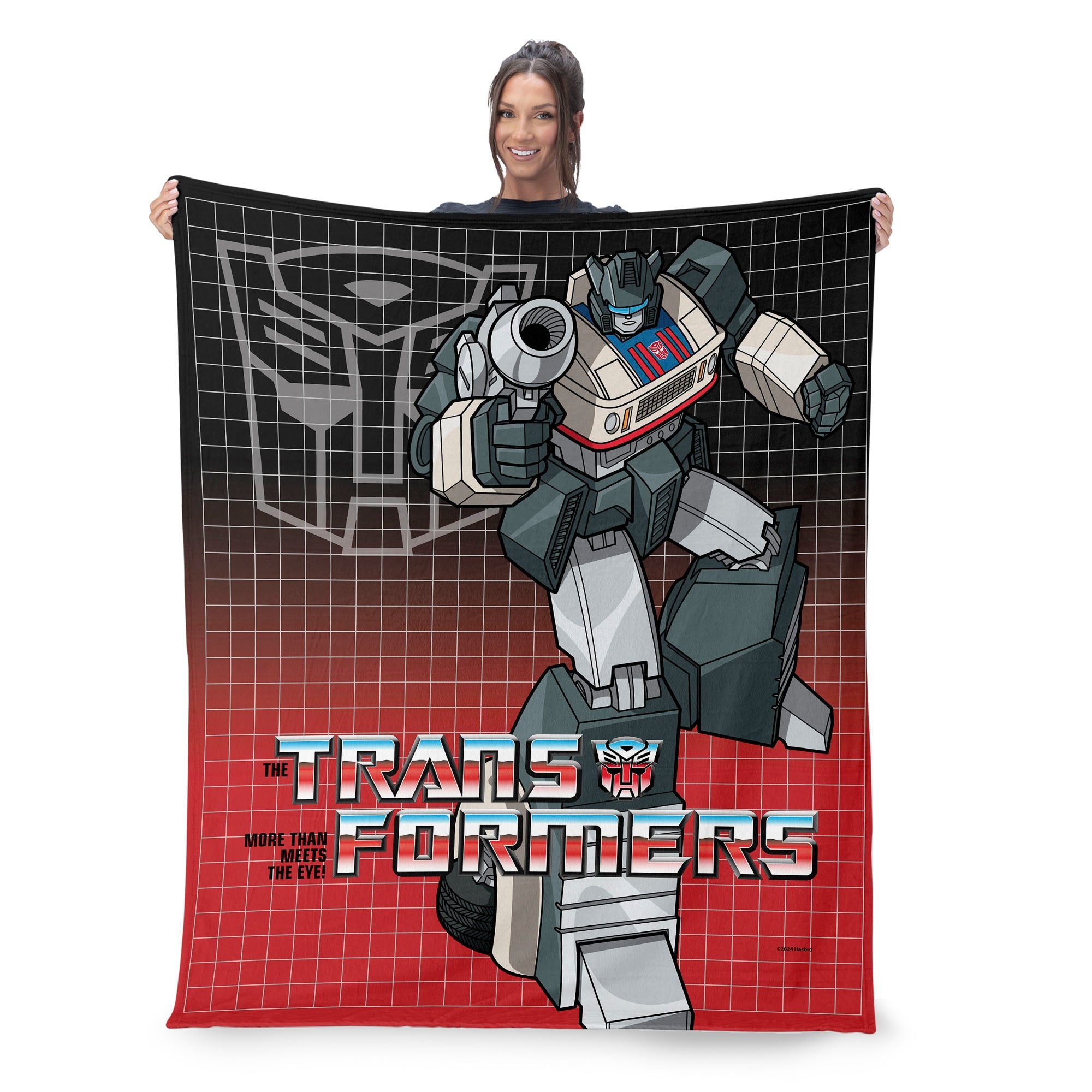 Hasbro Transformers G1 Grid Jazz Silk Touch Throw Blanket 40X50 Inches