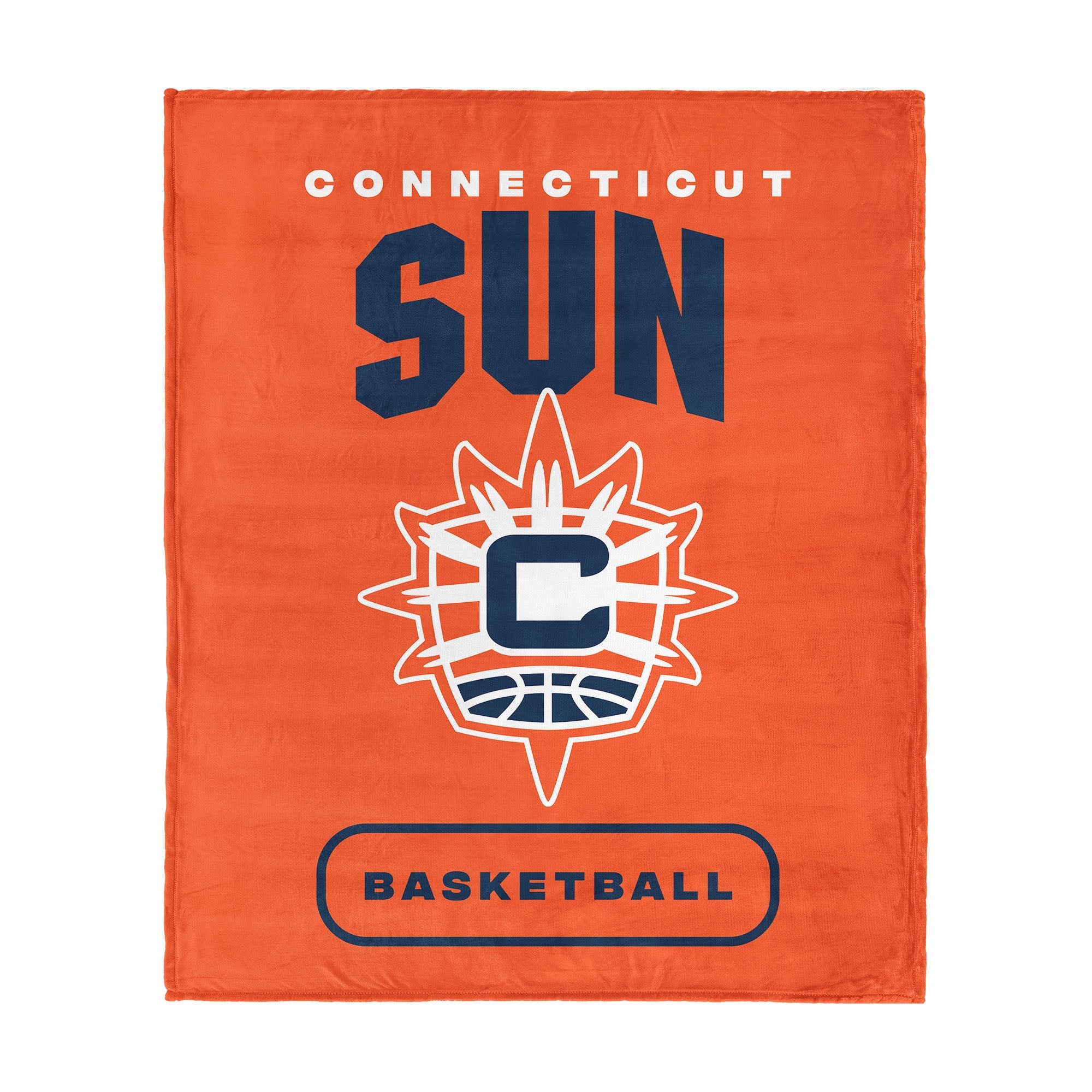 Connecticut Sun WNBA High Block Silk Touch Throw Blanket 50 x 60 inches