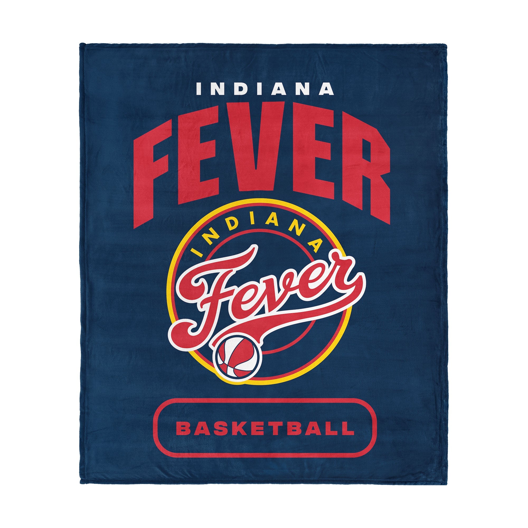 Indiana Fever WNBA High Block Silk Touch Throw Blanket 50 x 60 inches