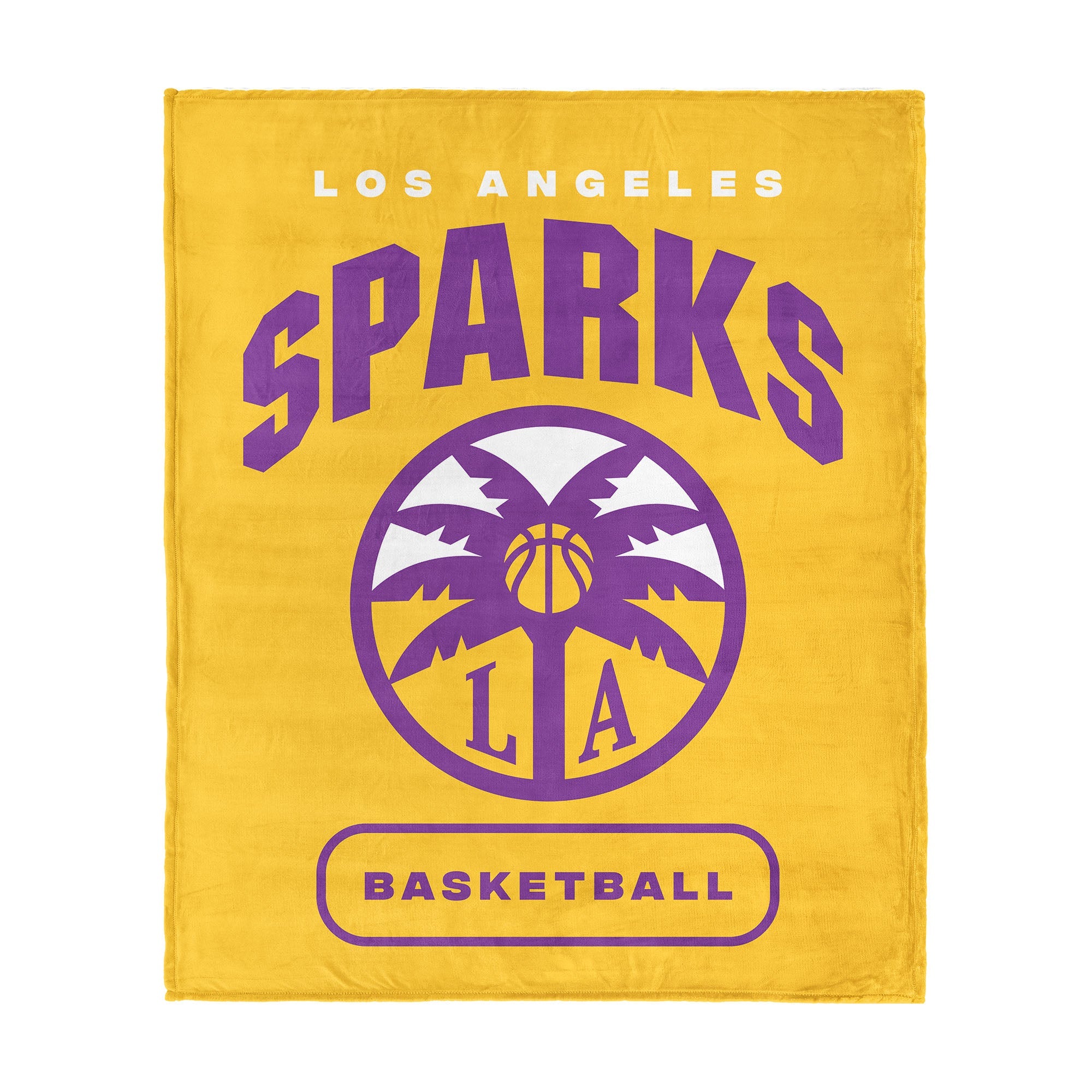 Los Angeles Sparks WNBA High Block Silk Touch Throw Blanket 50 x 60 inches