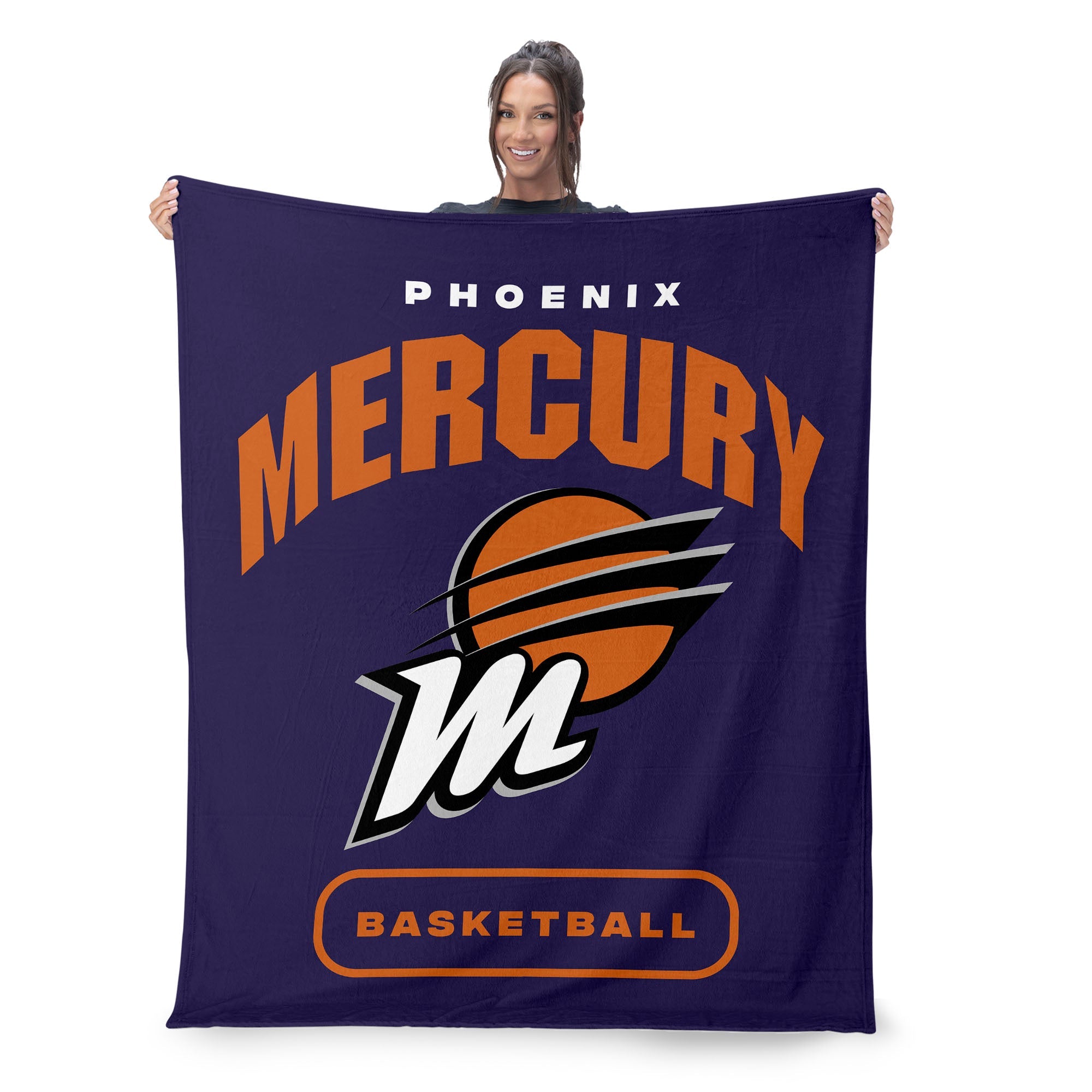 Phoenix Mercury WNBA High Block Silk Touch Throw Blanket 50 x 60 inches