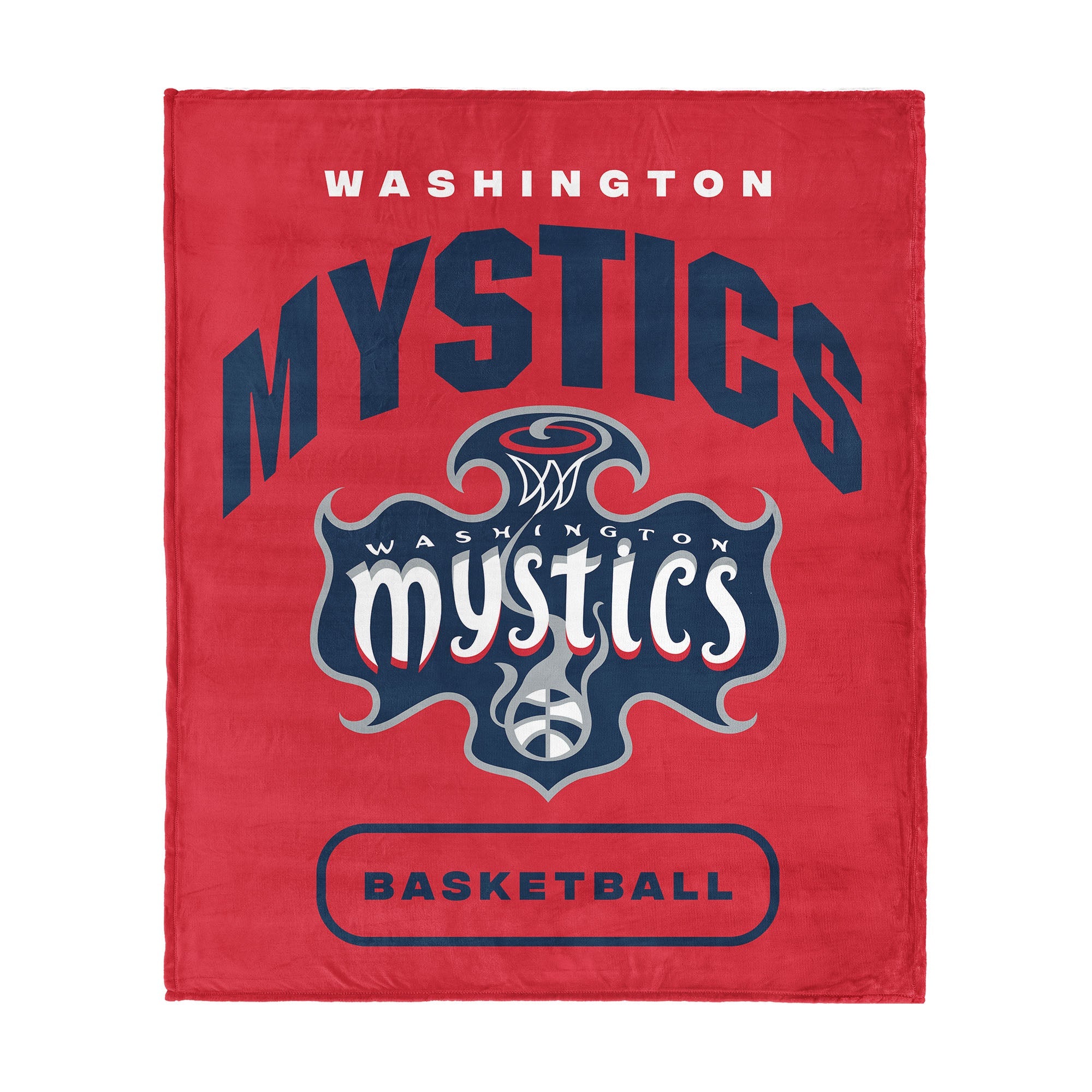 Washington Mystics WNBA High Block Silk Touch Throw Blanket 50 x 60 inches