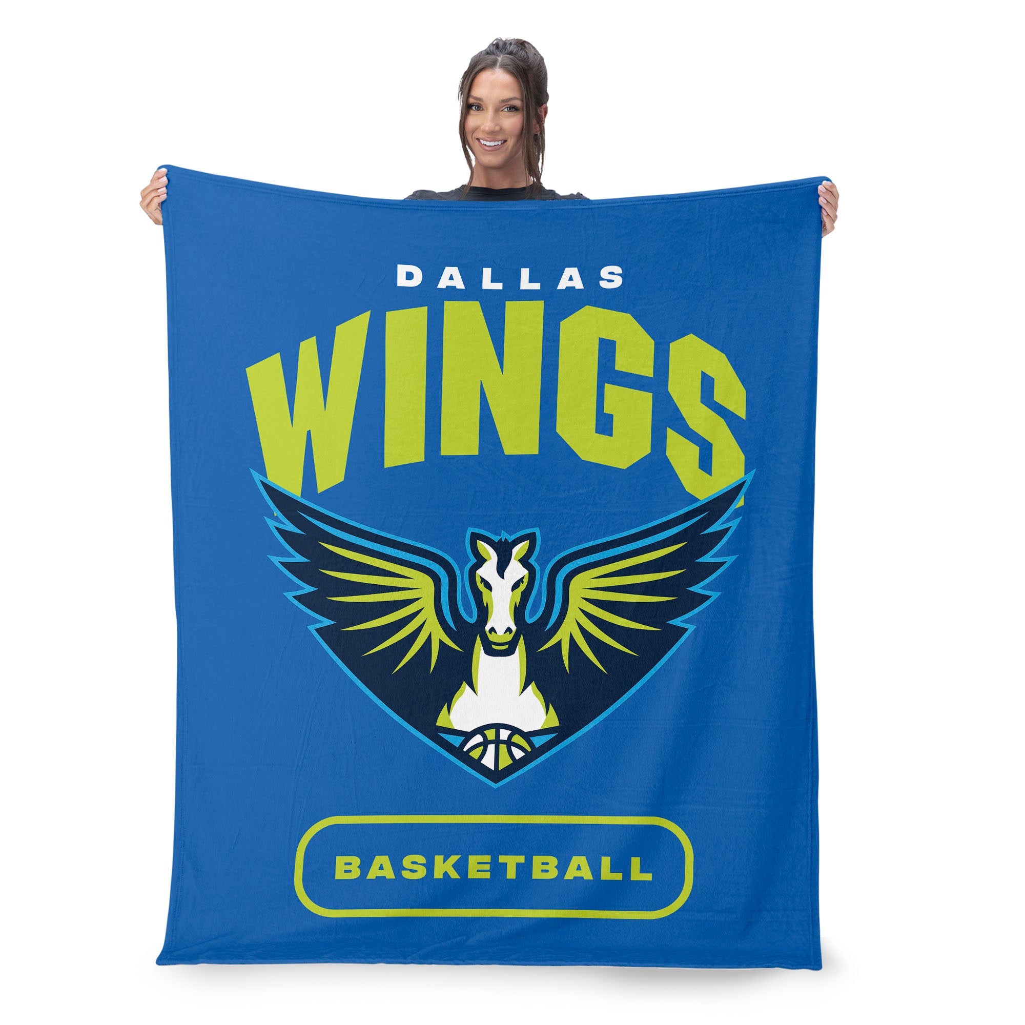 Dallas Wings WNBA High Block Silk Touch Throw Blanket 50 x 60 inches