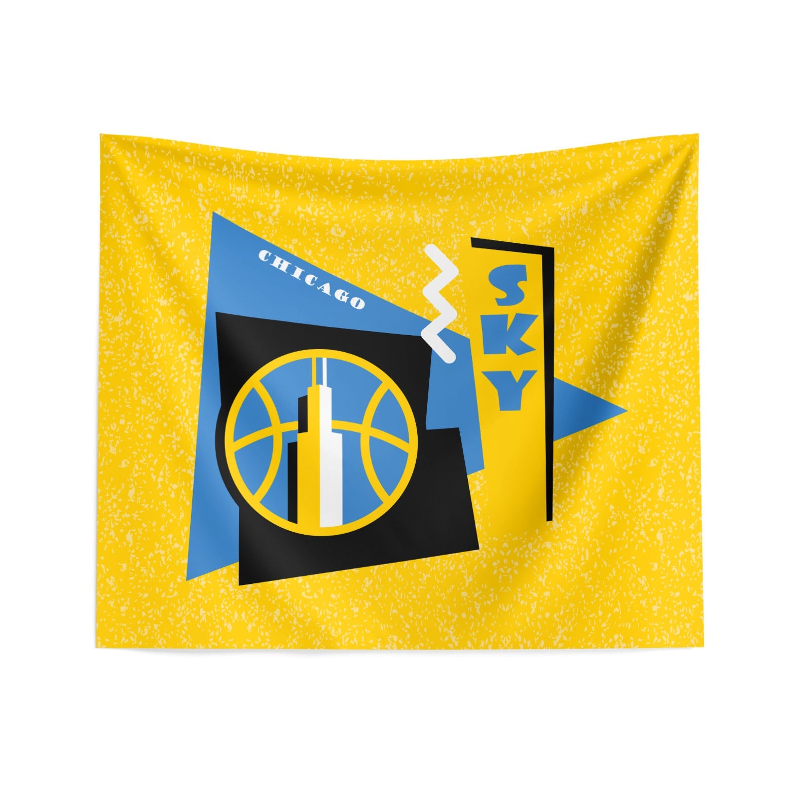 Chicago Sky WNBA Funky Fresh Printed Wall Hanging 34 x 40 inches