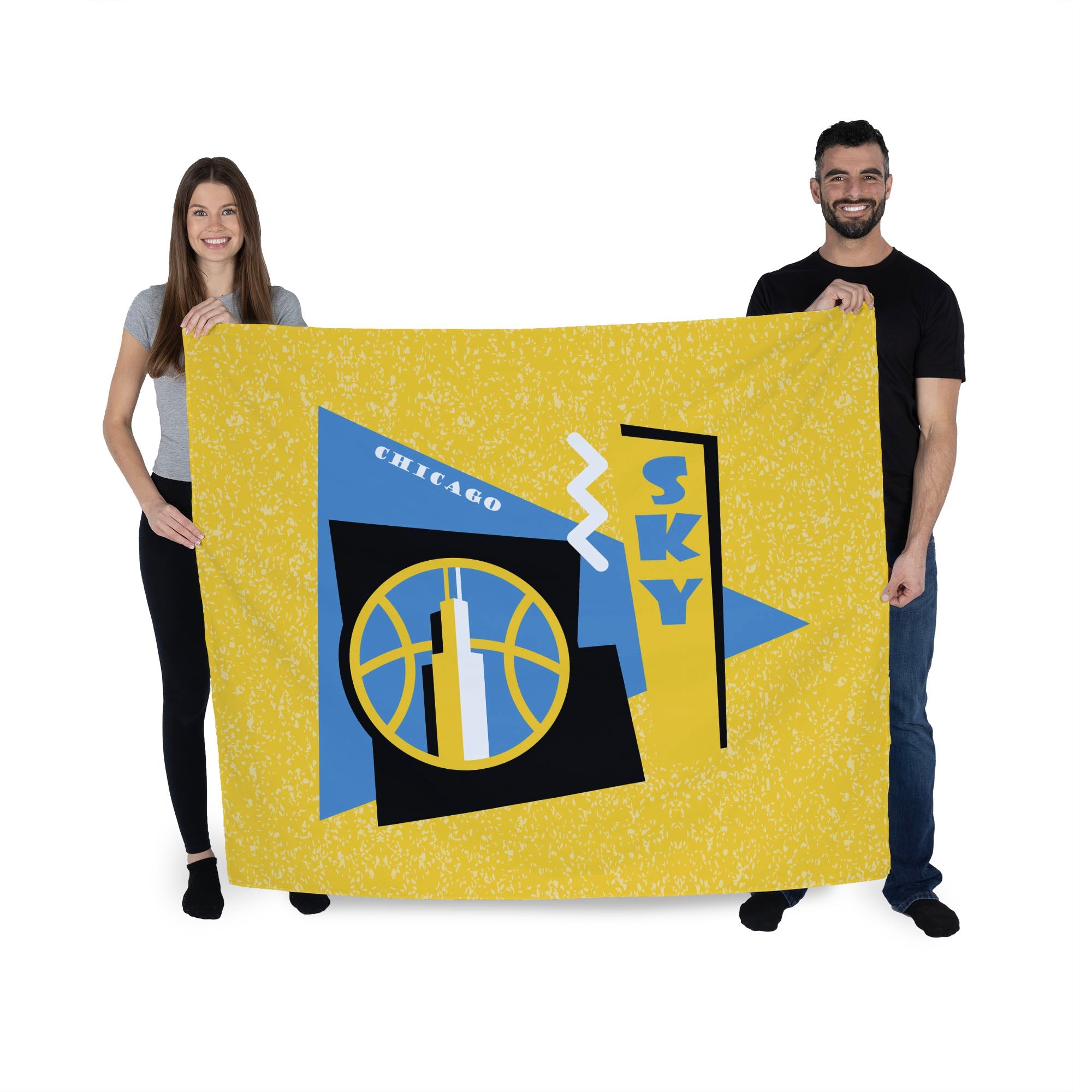 Chicago Sky WNBA Funky Fresh Printed Wall Hanging 34 x 40 inches