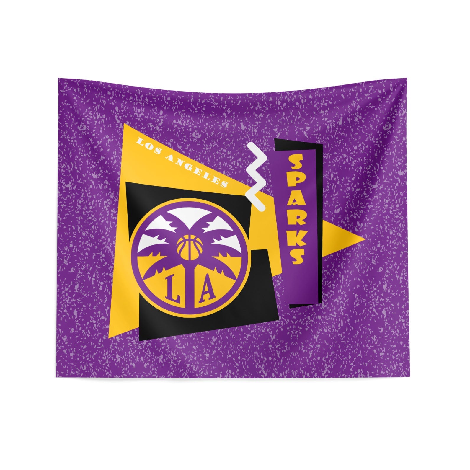 Los Angeles Sparks WNBA Funky Fresh Printed Wall Hanging 34 x 40 inches