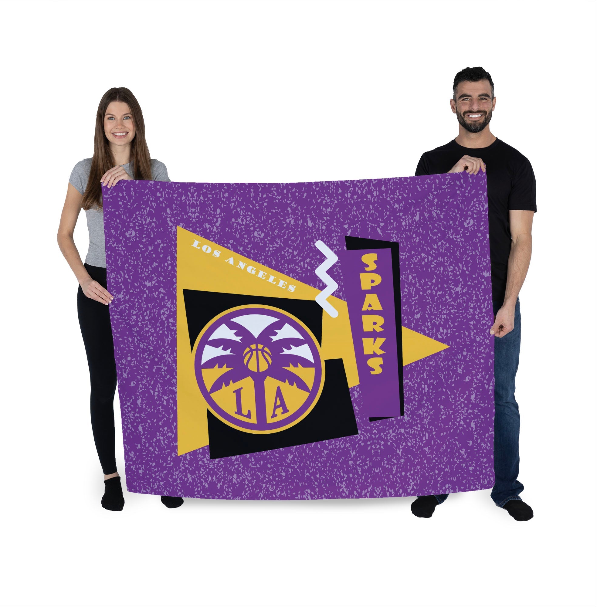 Los Angeles Sparks WNBA Funky Fresh Printed Wall Hanging 34 x 40 inches