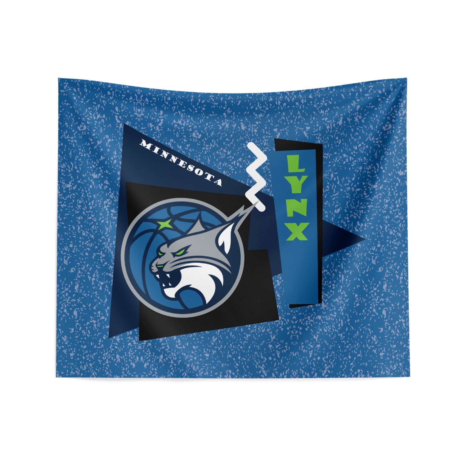 Minnesota Lynx WNBA Funky Fresh Printed Wall Hanging 34 x 40 inches