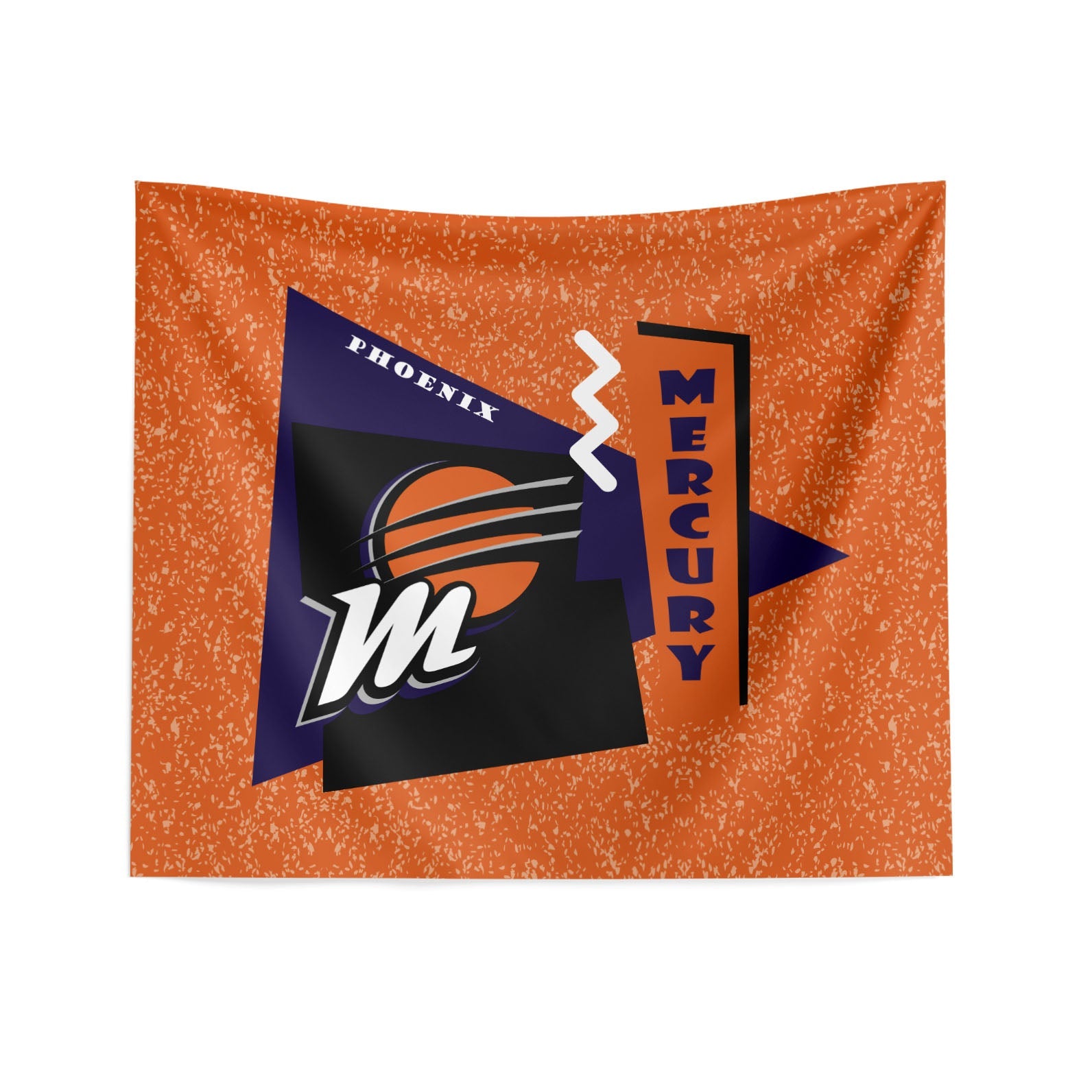 Phoenix Mercury WNBA Funky Fresh Printed Wall Hanging 34 x 40 inches