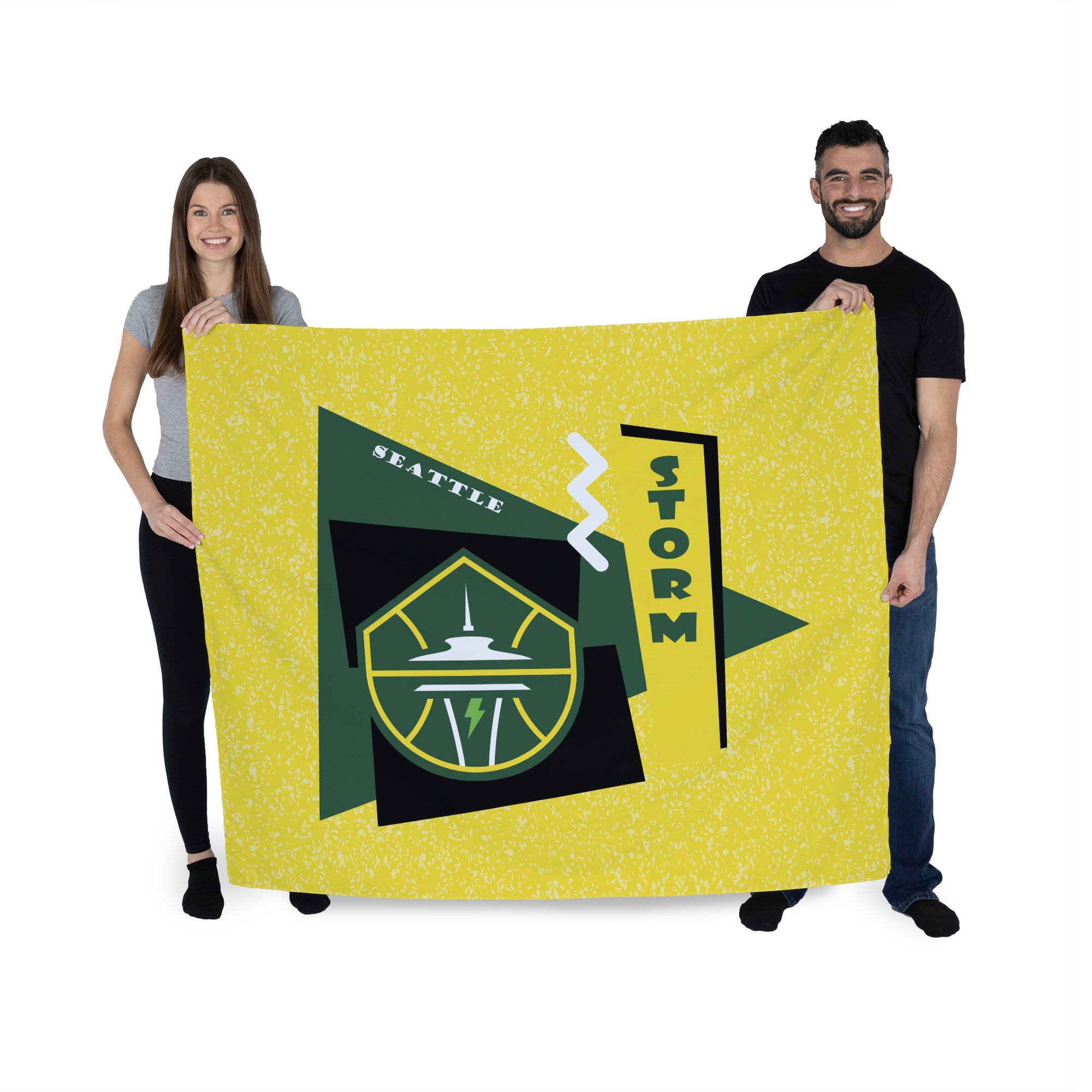 Seattle Storm WNBA Funky Fresh Printed Wall Hanging 34 x 40 inches