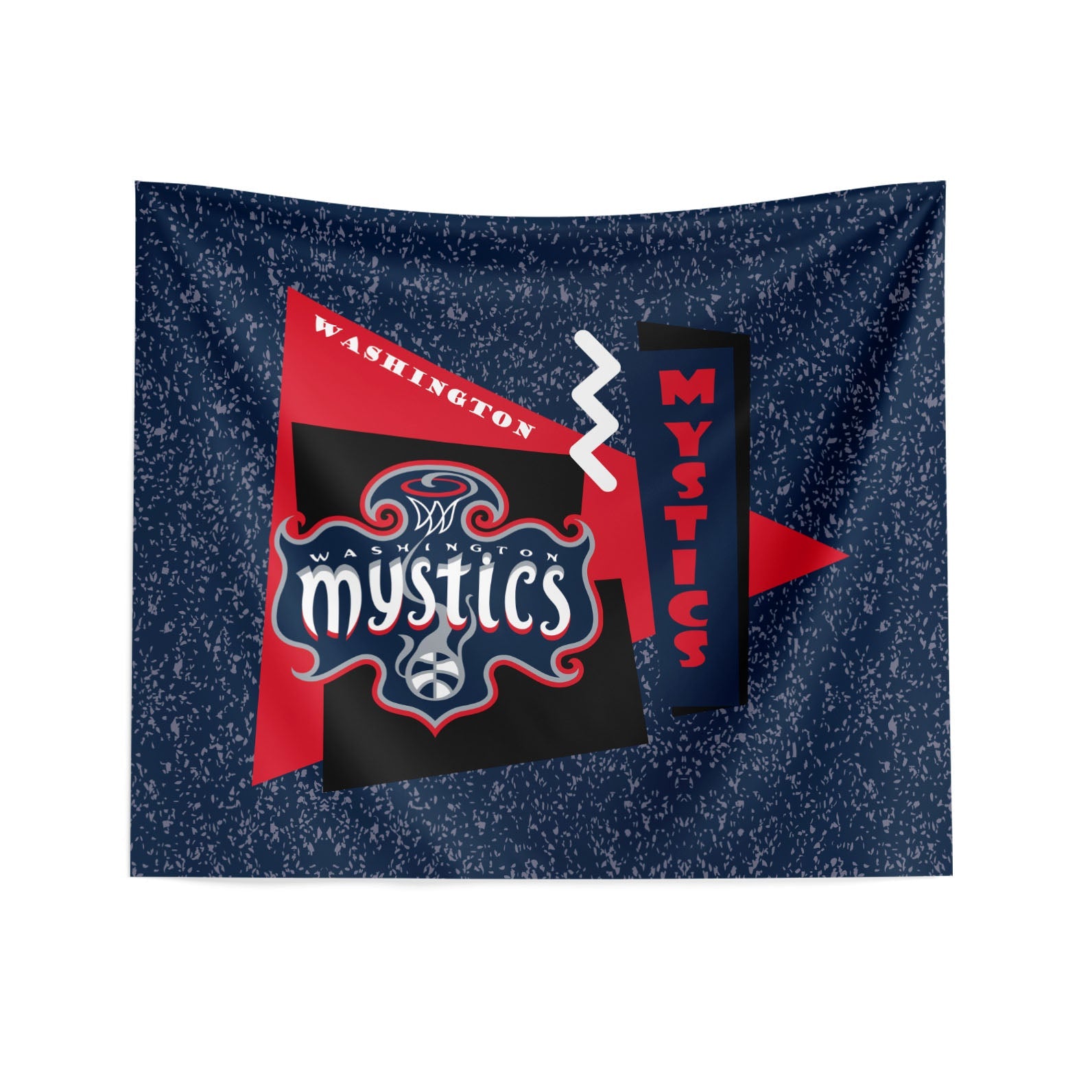 Washington Mystics WNBA Funky Fresh Printed Wall Hanging 34 x 40 inches