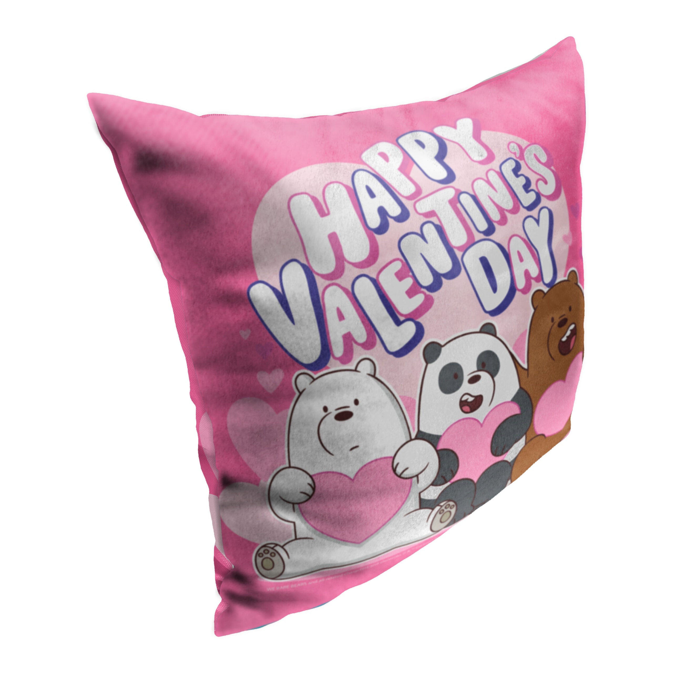 Cartoon Network We Bare Bears Beary Loveable Throw Pillow 18x18 Inches