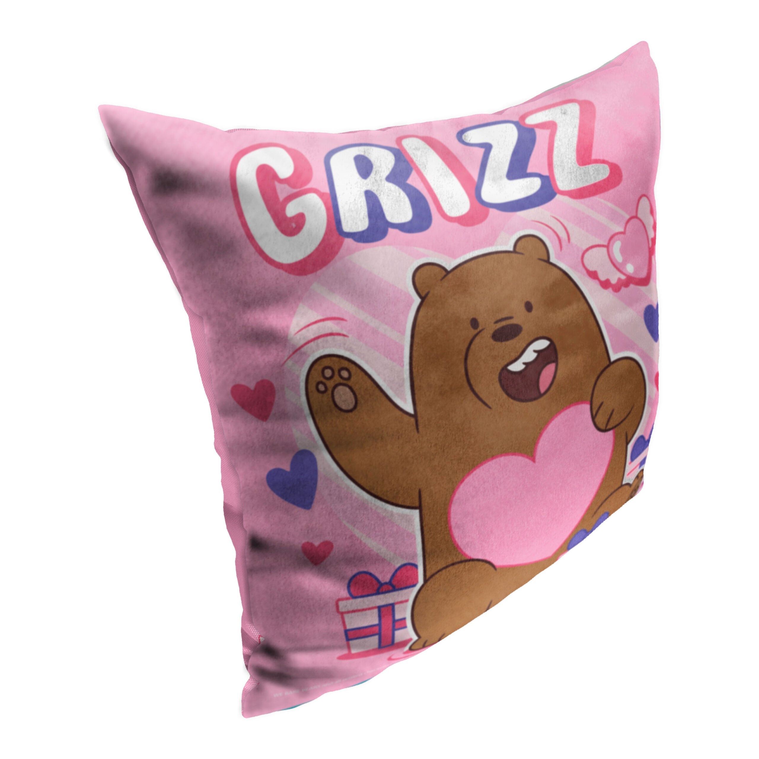 Cartoon Network We Bare Bears Grizz Throw Pillow 18x18 Inches