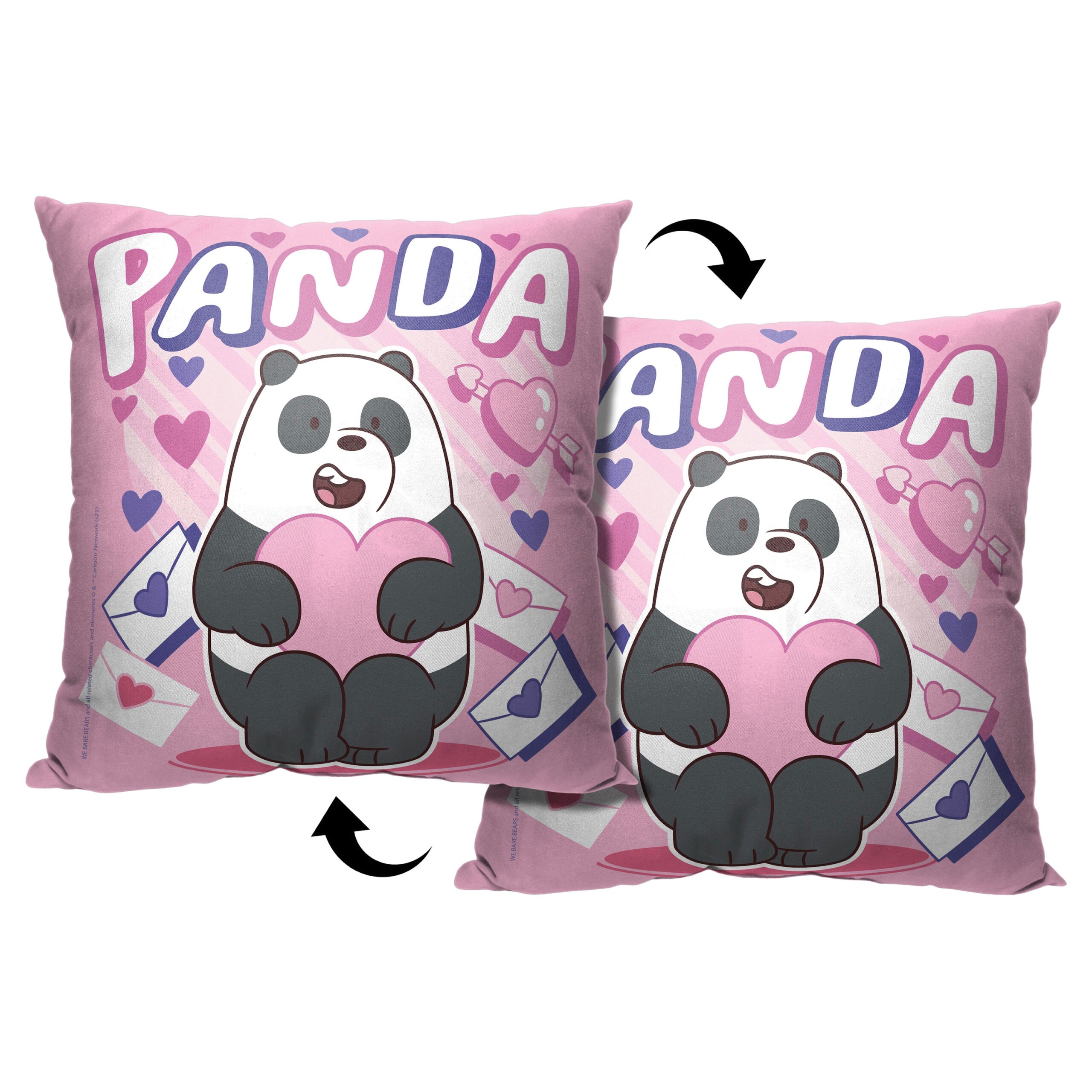 Cartoon Network We Bare Bears Panda Throw Pillow 18x18 Inches