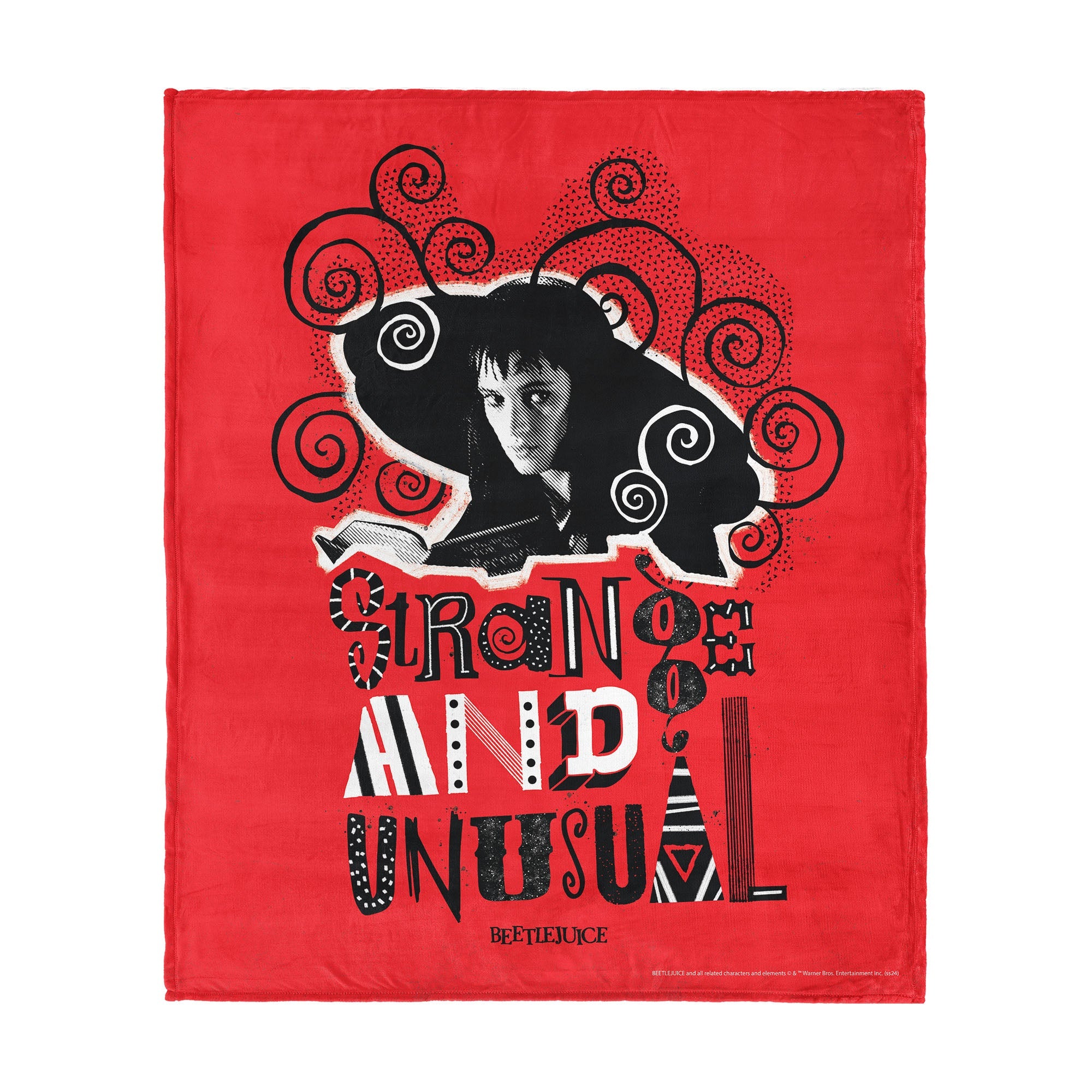Warner Bros. Beetlejuice So So Strange Silk Touch Throw Blanket 50X60 Inches