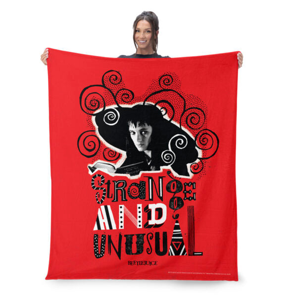 Warner Bros. Beetlejuice So So Strange Silk Touch Throw Blanket 50X60 Inches