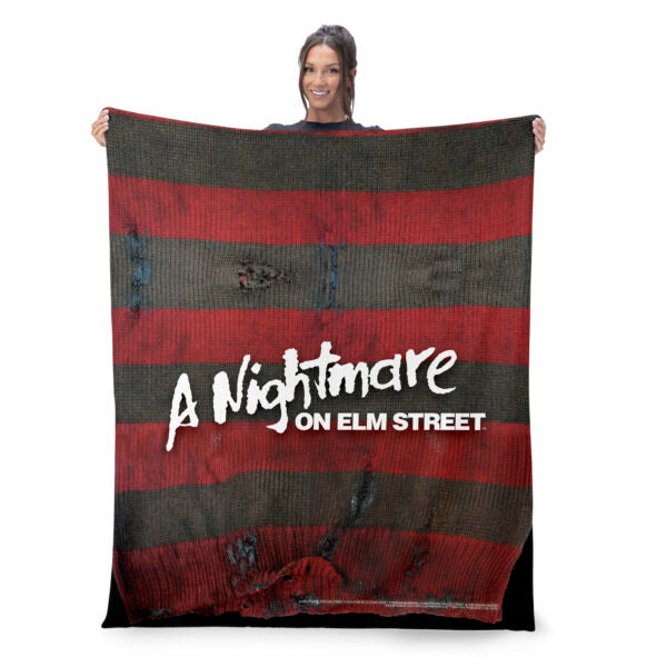 Warner Bros. Nightmare on Elm Street Sweater Silk Touch Throw Blanket 50X60 Inches