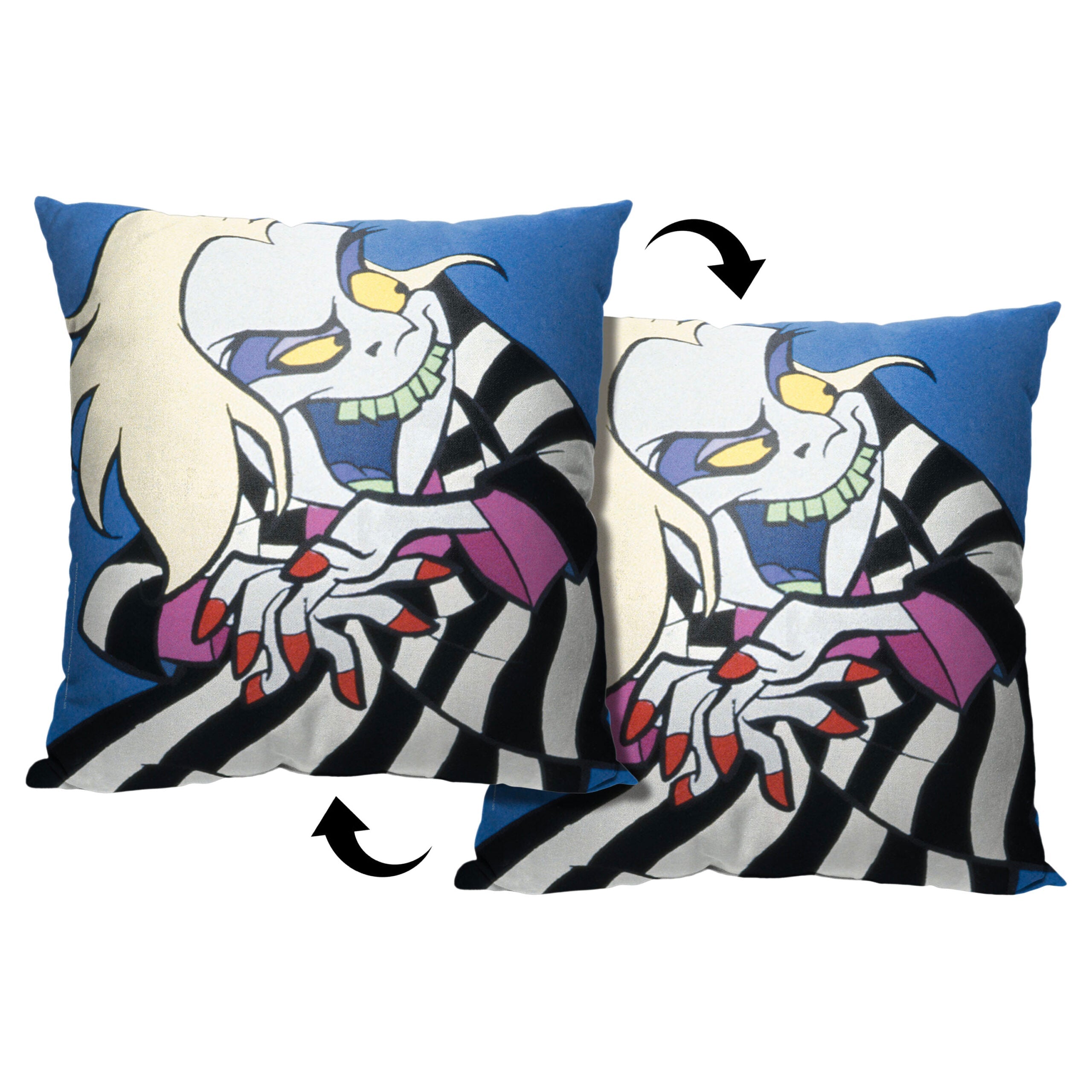 Warner Bros. Beetlejuice Animated Scheming Beetle Throw Pillow 18x18 Inches