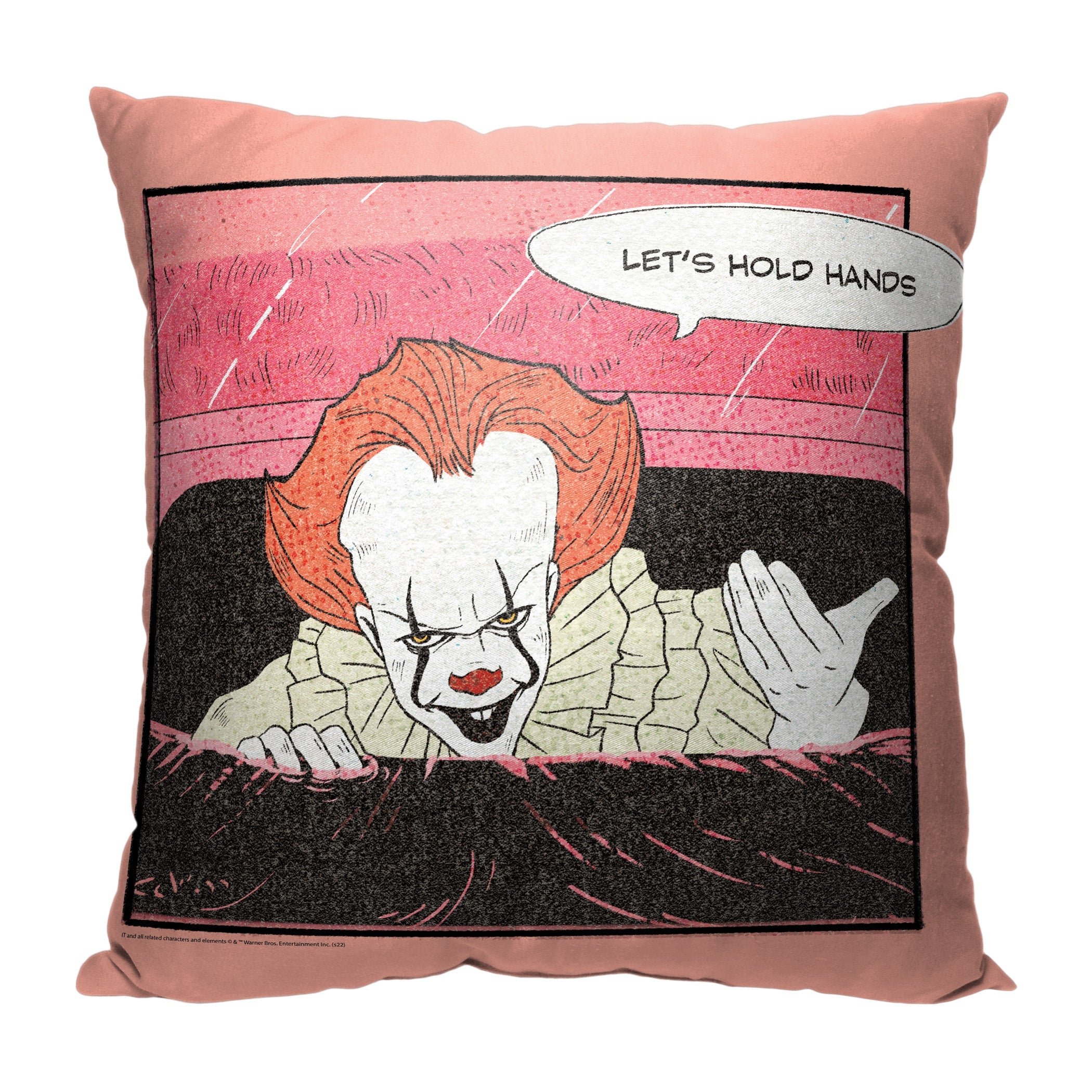 Warner Bros. It Lets Hold Hands Throw Pillow 18x18 Inches