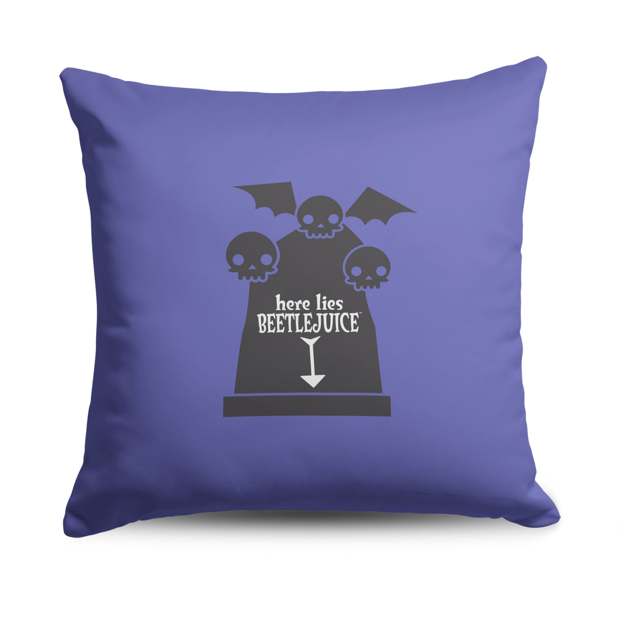 Warner Bros. Beetlejuice Here Lies Beetlejuice Throw Pillow 18X18 Inches