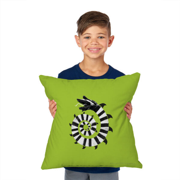 Warner Bros. Beetlejuice Mind The Sandworms Throw Pillow 18X18 Inches