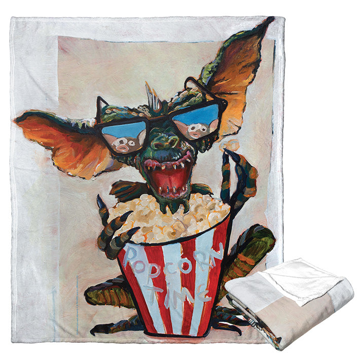 Warner Bros. WB 100 Painted Gremlin Silk Touch Throw Blanket 50x60 Inches