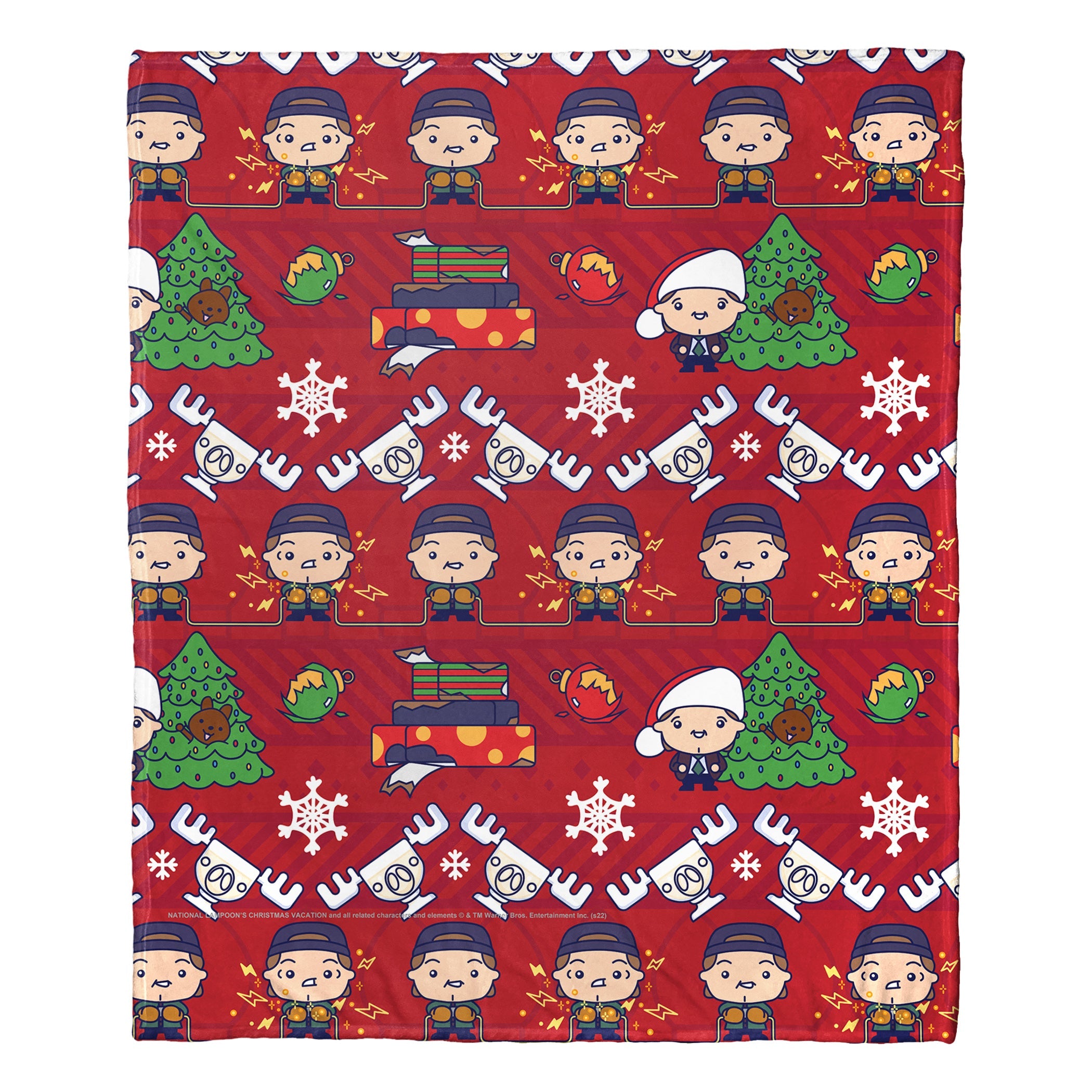 Warner Bros. Christmas Vacation A Clarkmas Christmas Silk Touch Throw Blanket 50x60 Inches