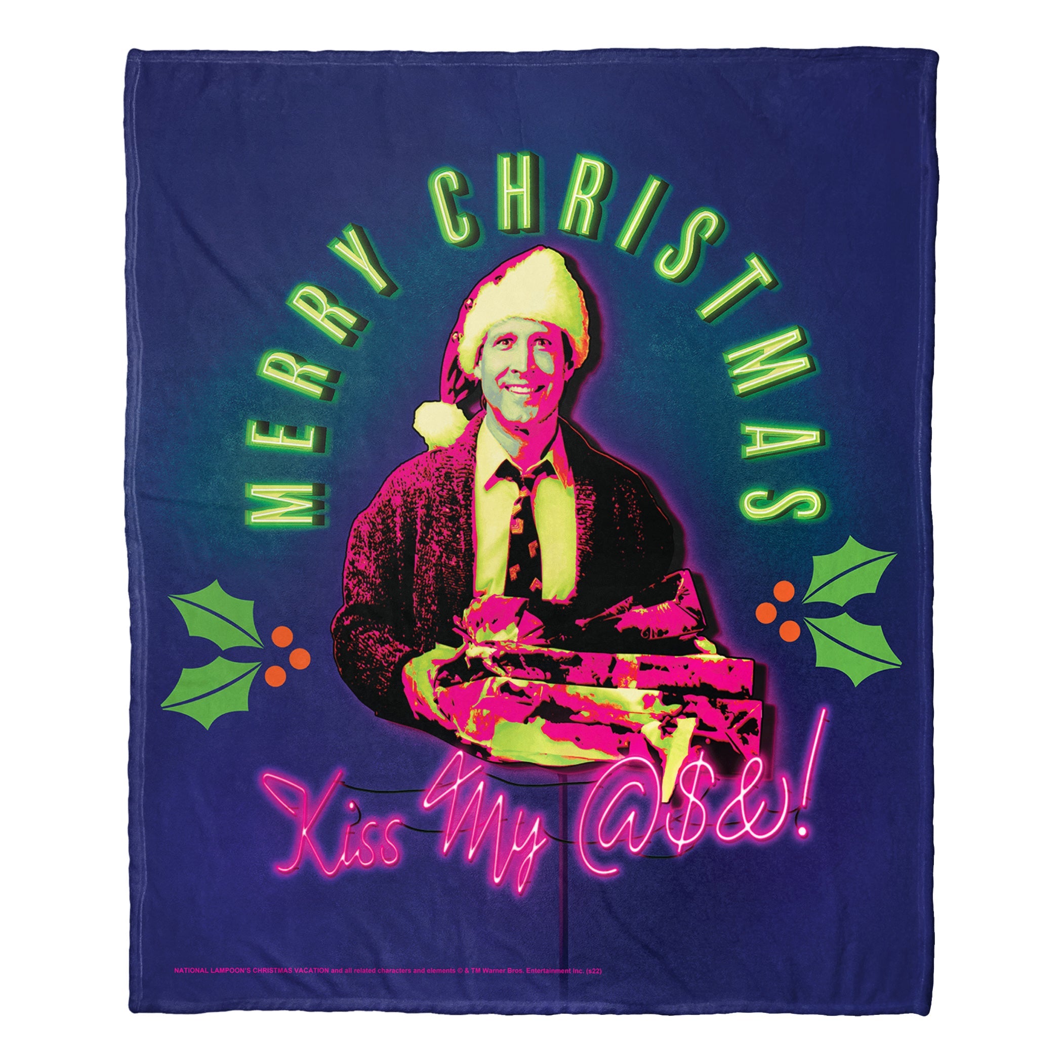 Warner Bros. Christmas Vacation Bitter Christmas Silk Touch Throw Blanket 50x60 Inches