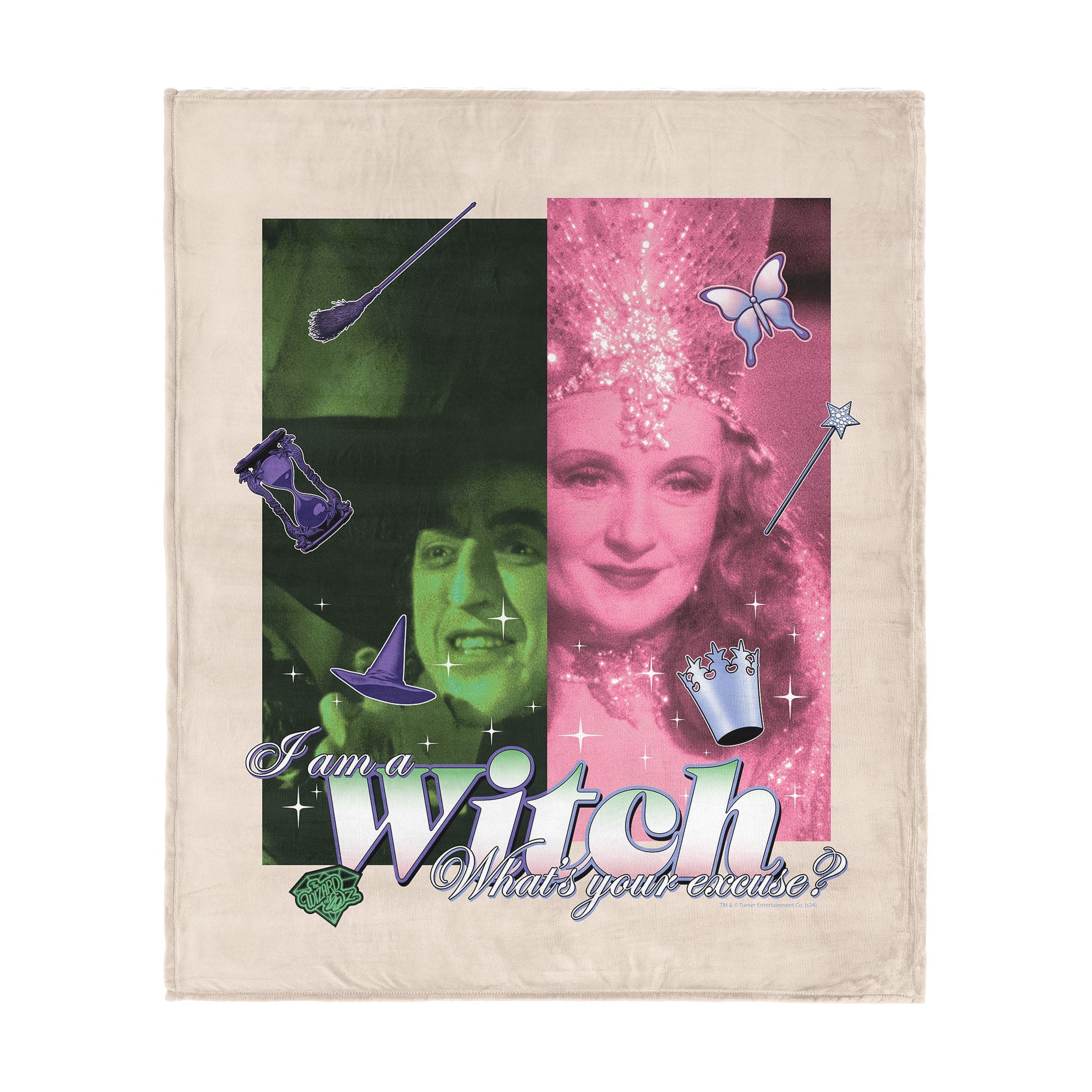 Warner Bros. The Wizard of Oz What's Your Excuse Silk Touch Throw Blanket 50x60 Inches