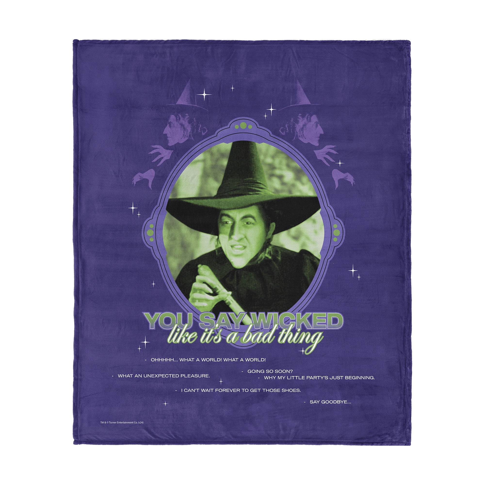 Warner Bros. The Wizard of Oz Wicked Bad Silk Touch Throw Blanket 50x60 Inches