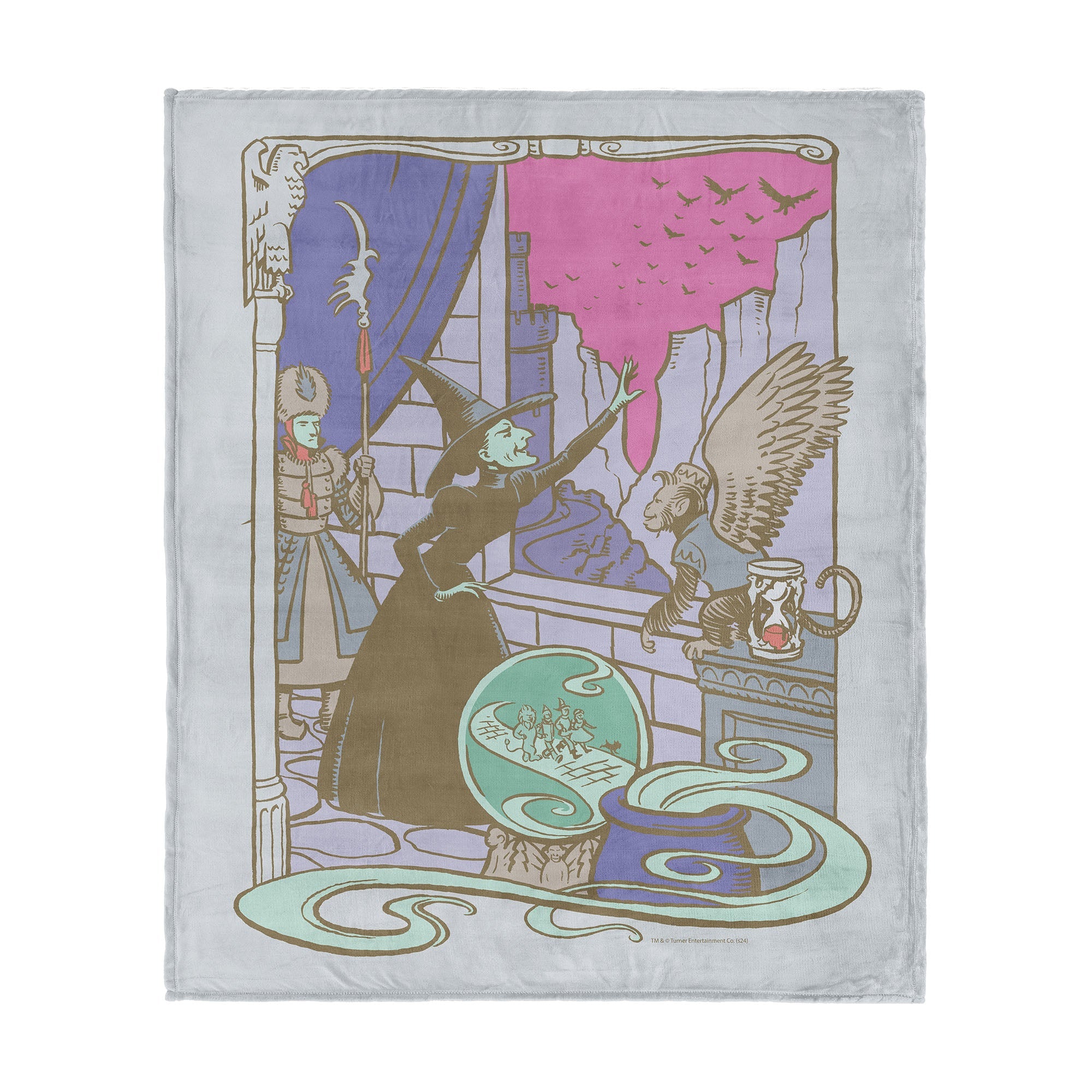 Warner Bros. The Wizard of Oz Wicked Witch Silk Touch Throw Blanket 50x60 Inches