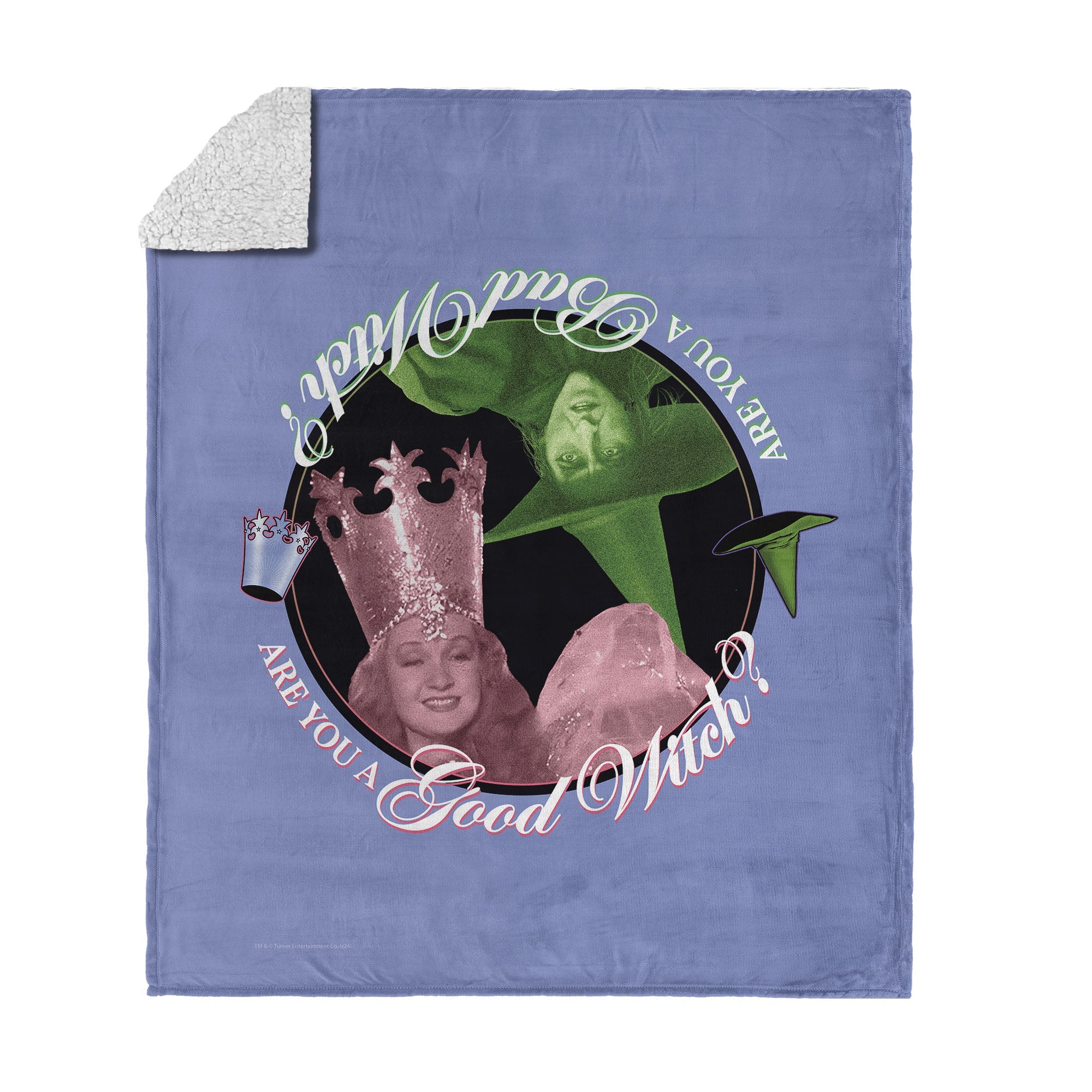 Warner Bros. The Wizard of Oz Good Witch Silk Touch Sherpa Throw Blanket 50x60 Inches