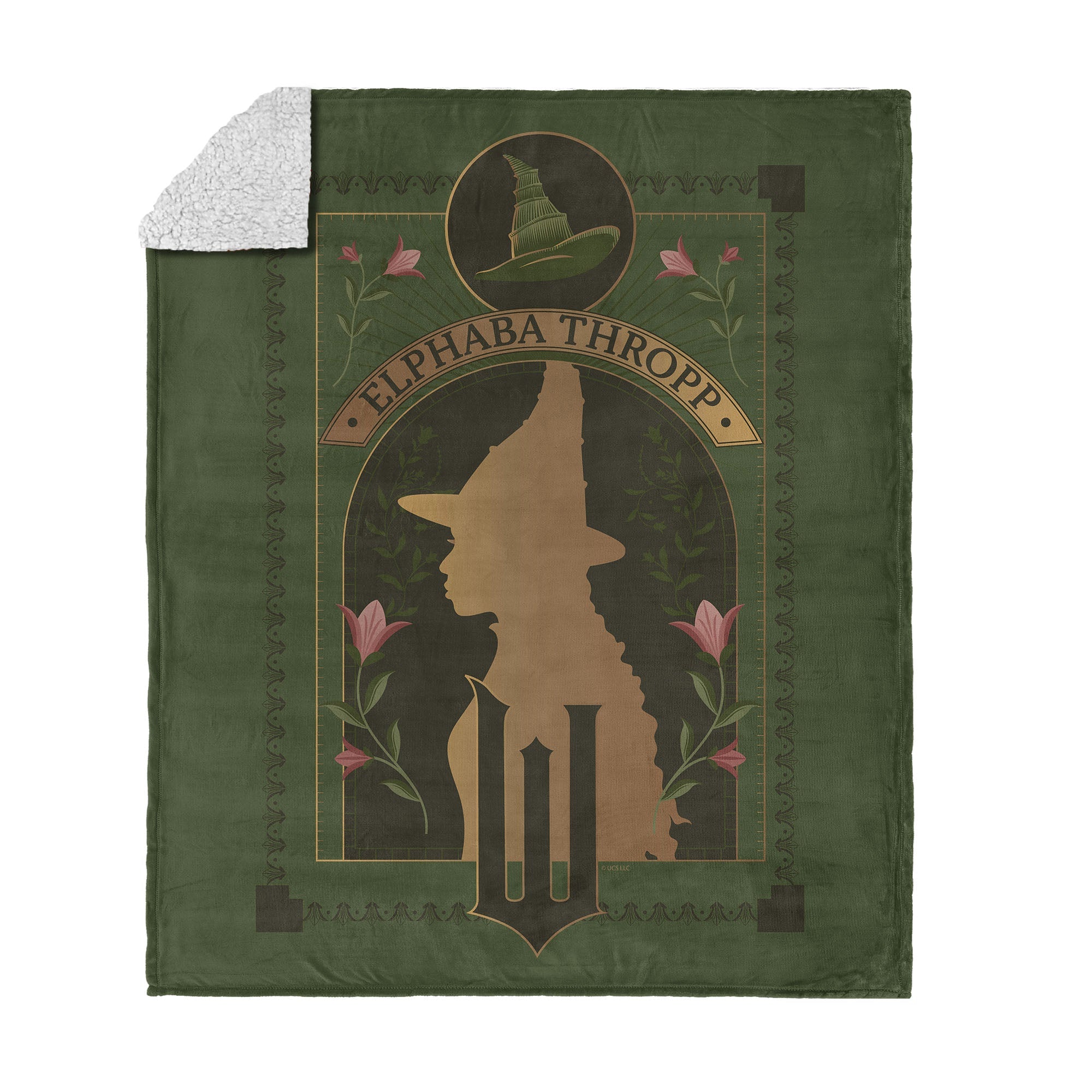 Wicked Elphaba Thropp Silk Touch Sherpa Throw Blanket 50x60 inches