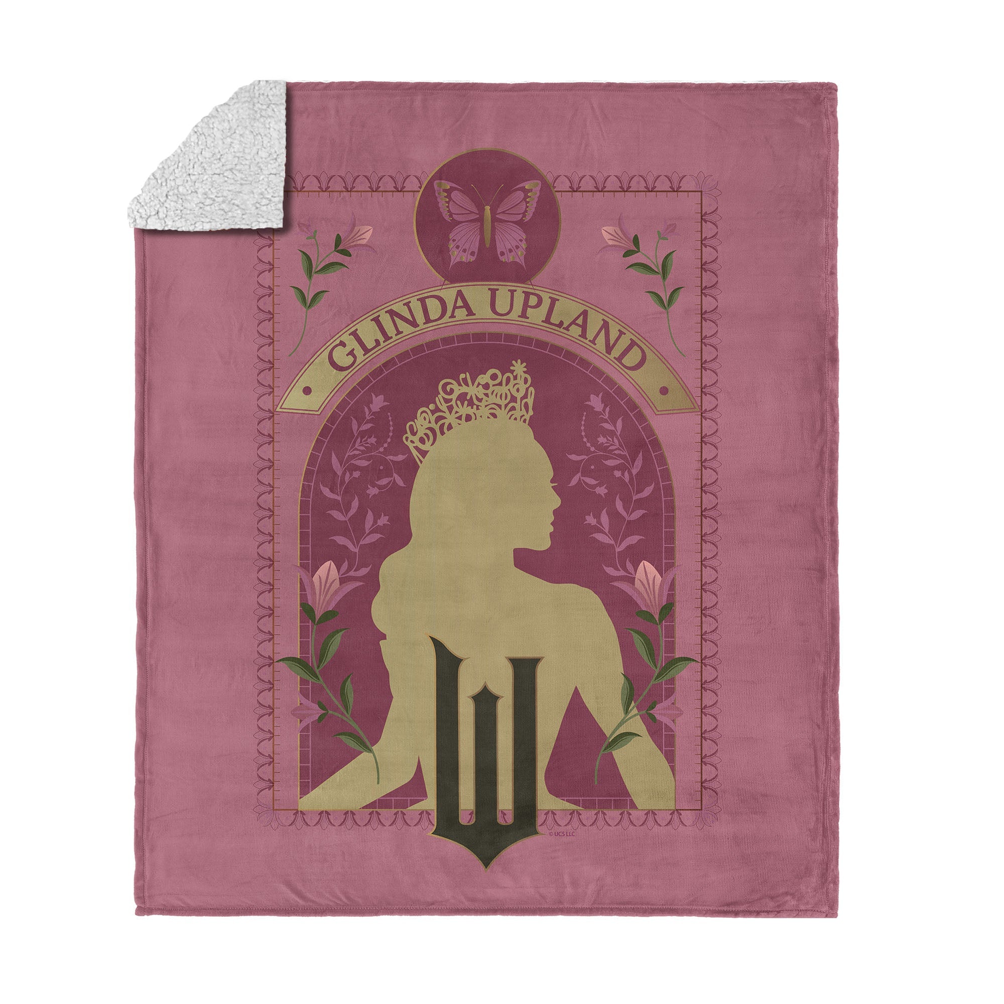 Wicked Glinda Upland Silk Touch Sherpa Throw Blanket 50¡Á60 inches
