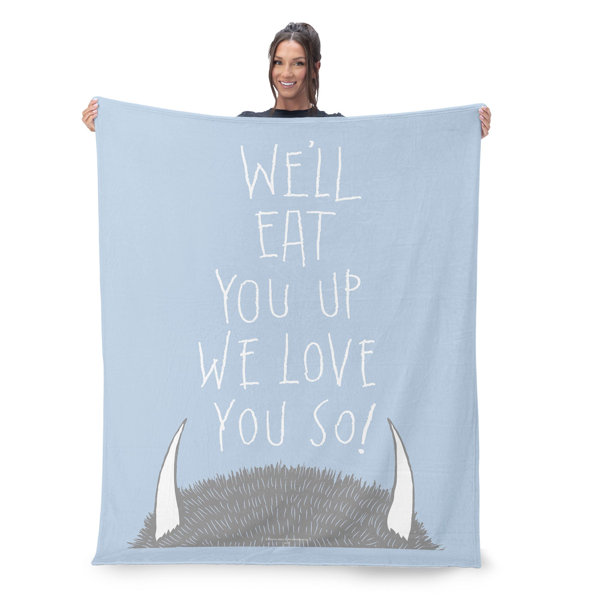 Warner Bros. Where the Wild Things Are Love you So Silk Touch Sherpa Throw Blanket 50x60 Inches