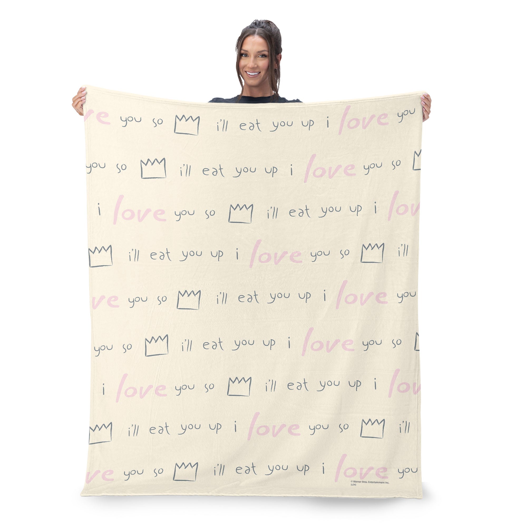 Warner Bros. Where the Wild Things Are We'll Eat You Up Silk Touch Sherpa Throw Blanket 50x60 Inches