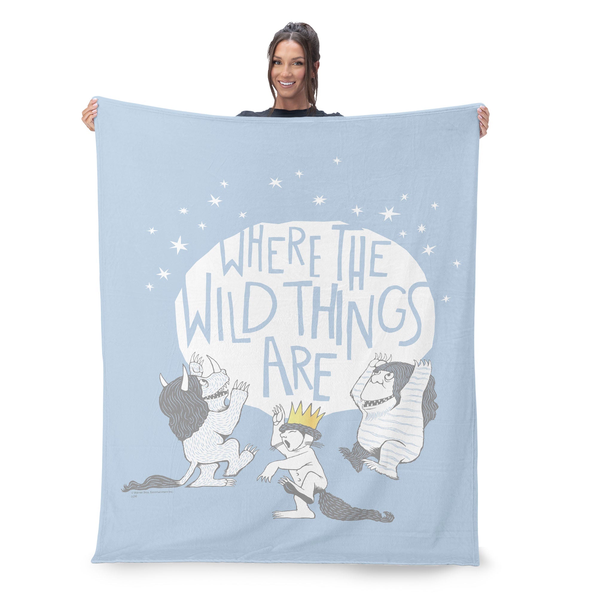 Warner Bros. Where the Wild Things Are Wild Things Silk Touch Sherpa Throw Blanket 50x60 Inches