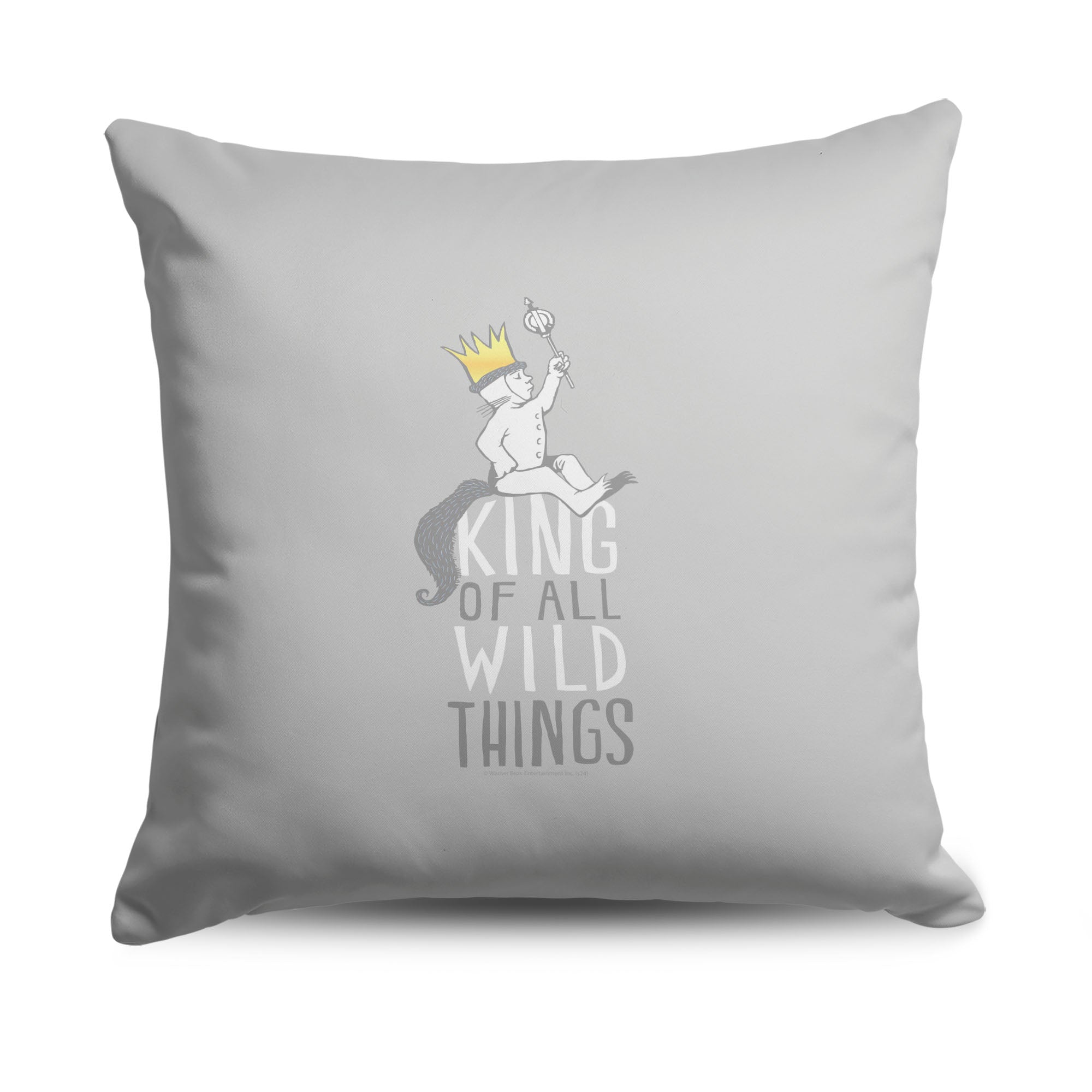 Warner Bros. Where the Wild Things Are King of All Throw Pillow 18X18 Inches
