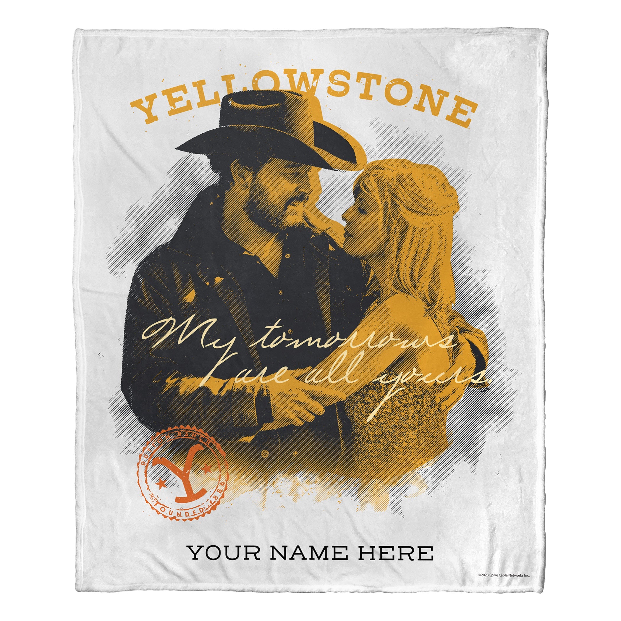 Paramount Yellowstone All My Tomorrows Personalized Silk Touch Throw Blanket 50x60 Inches