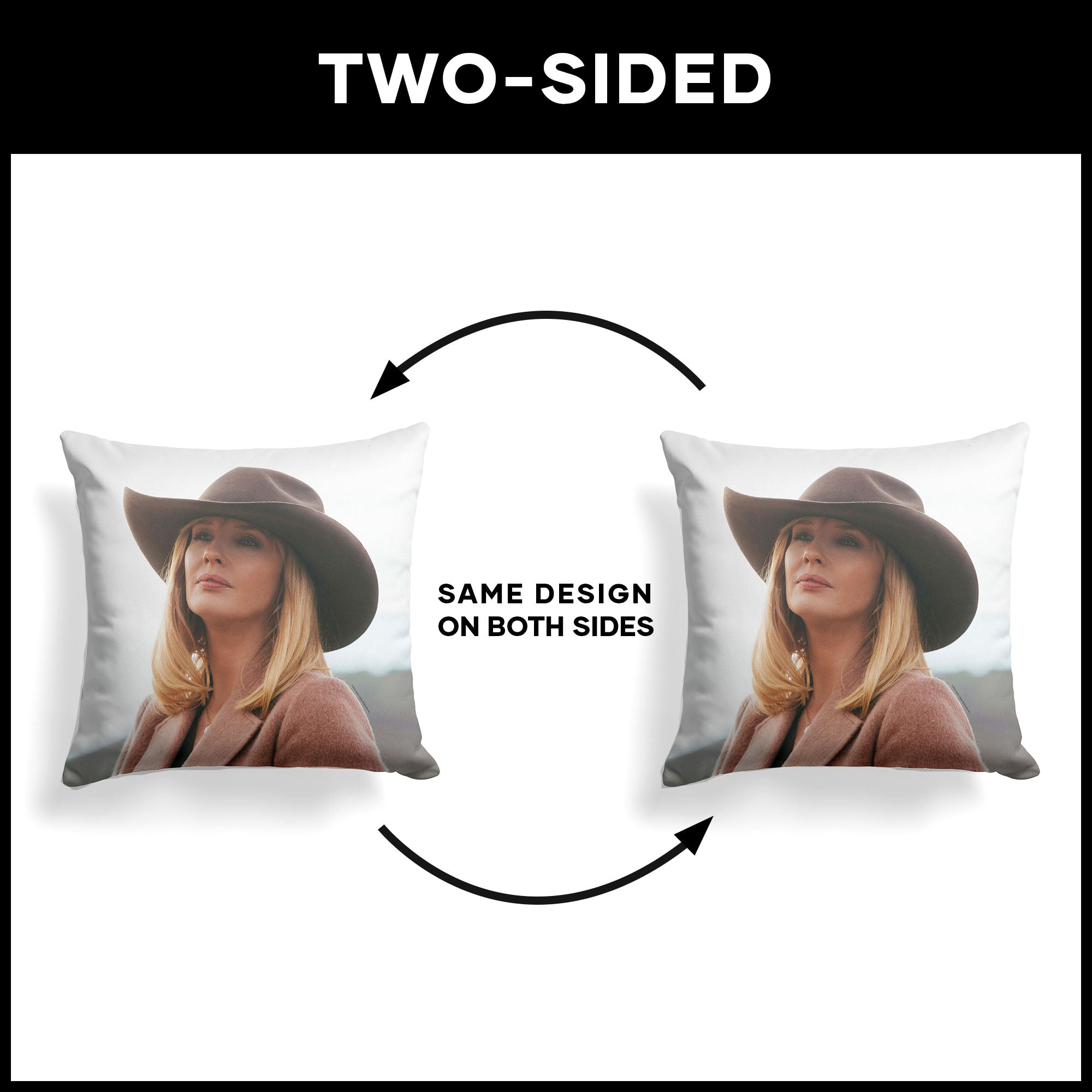 Paramount Yellowstone Beth Throw Pillow 18x18 Inches