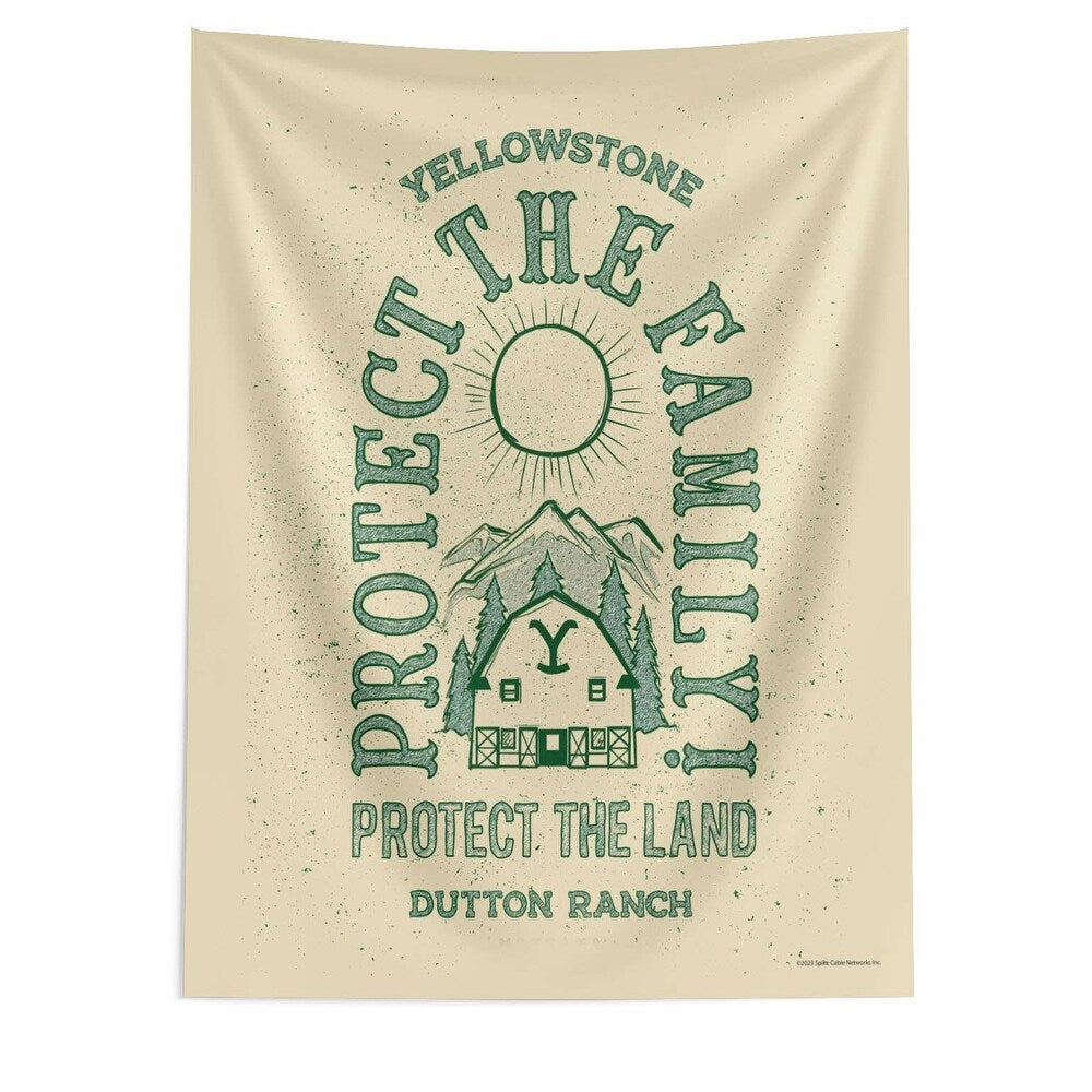 Paramount Yellowstone Protect The Family Wall Hanging 50¡Á60 Inches