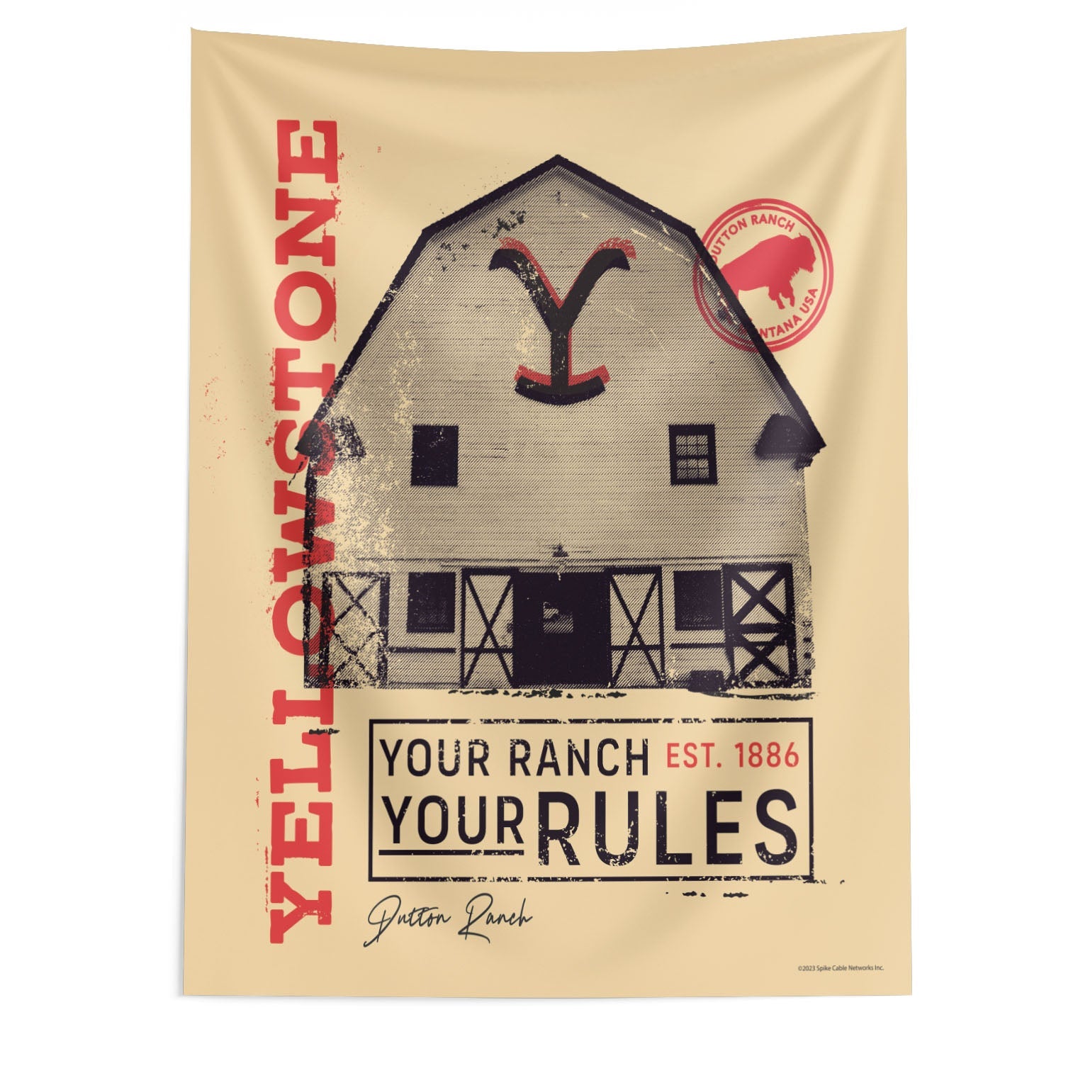 Paramount Yellowstone Your Rules Wall Hanging 50¡Á60 Inches