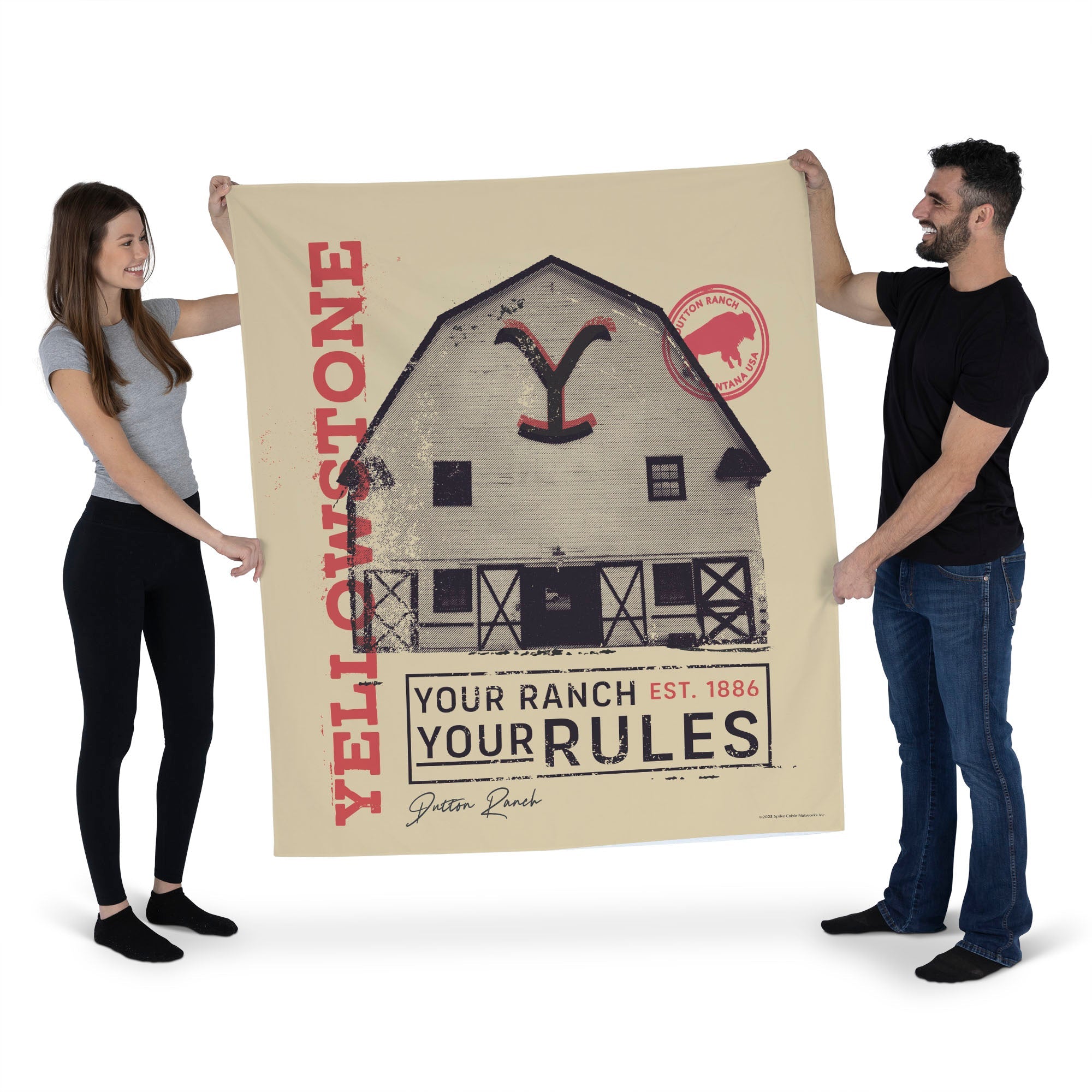 Paramount Yellowstone Your Rules Wall Hanging 50¡Á60 Inches