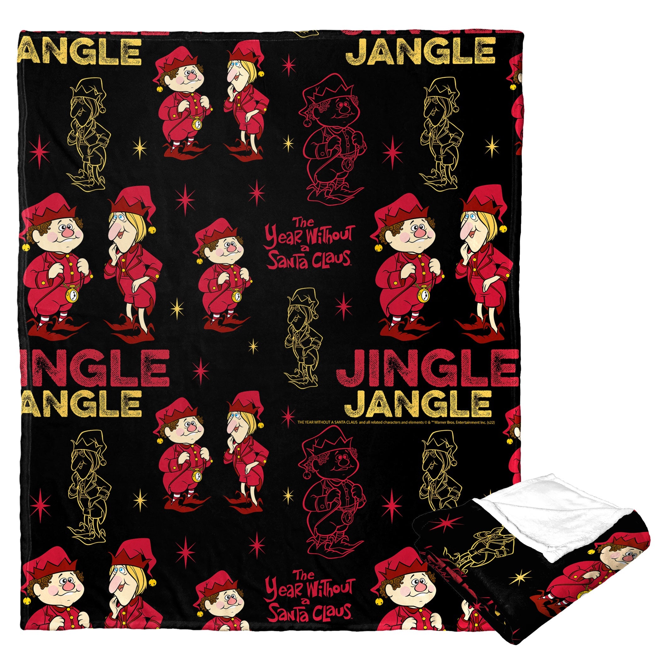 Warner Bros. Year Without A Santa Claus Jingle And Jangle Silk Touch Throw