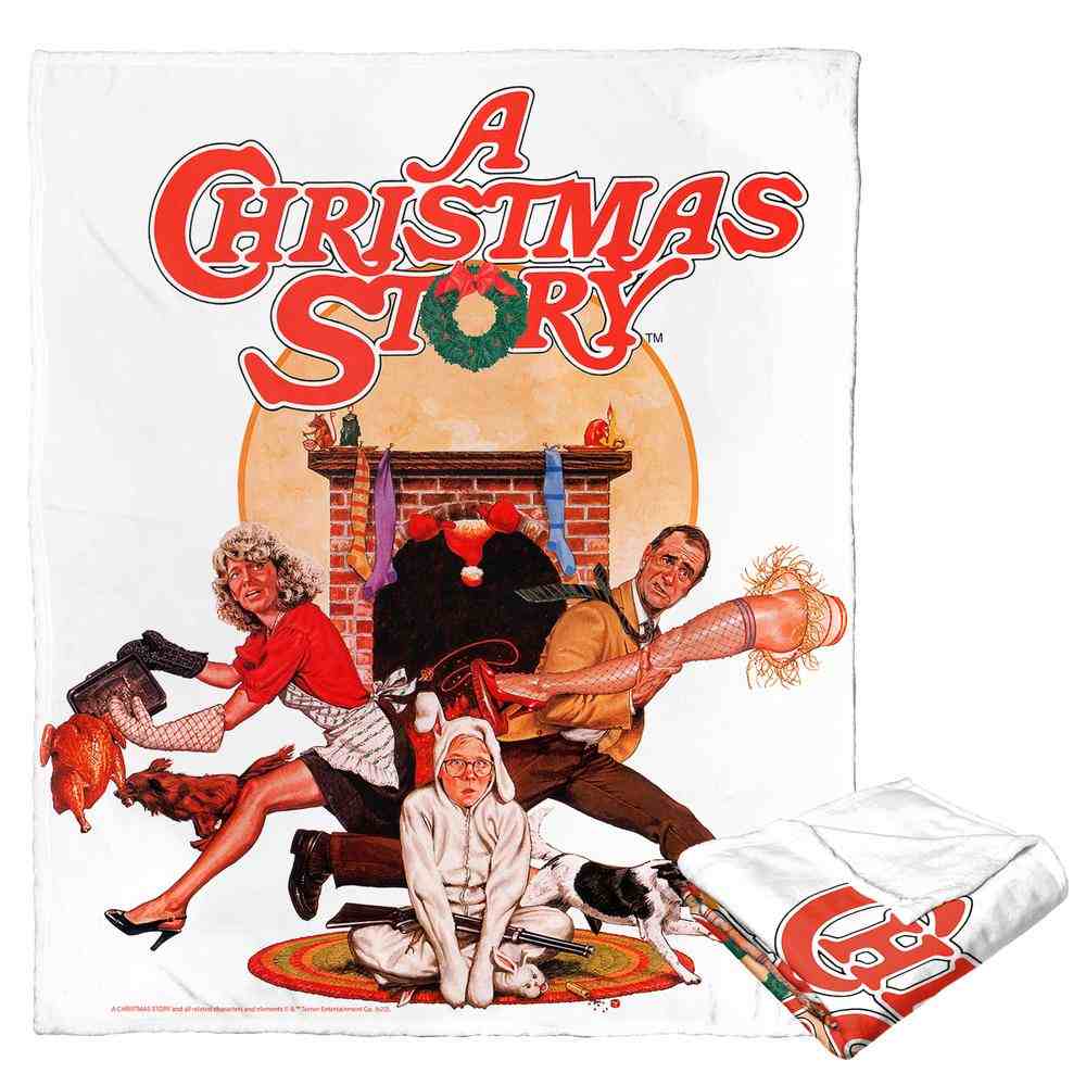 Warner Bros. A Christmas Story Christmas Story Poster Silk Touch Throw Blanket 50x60 Inches